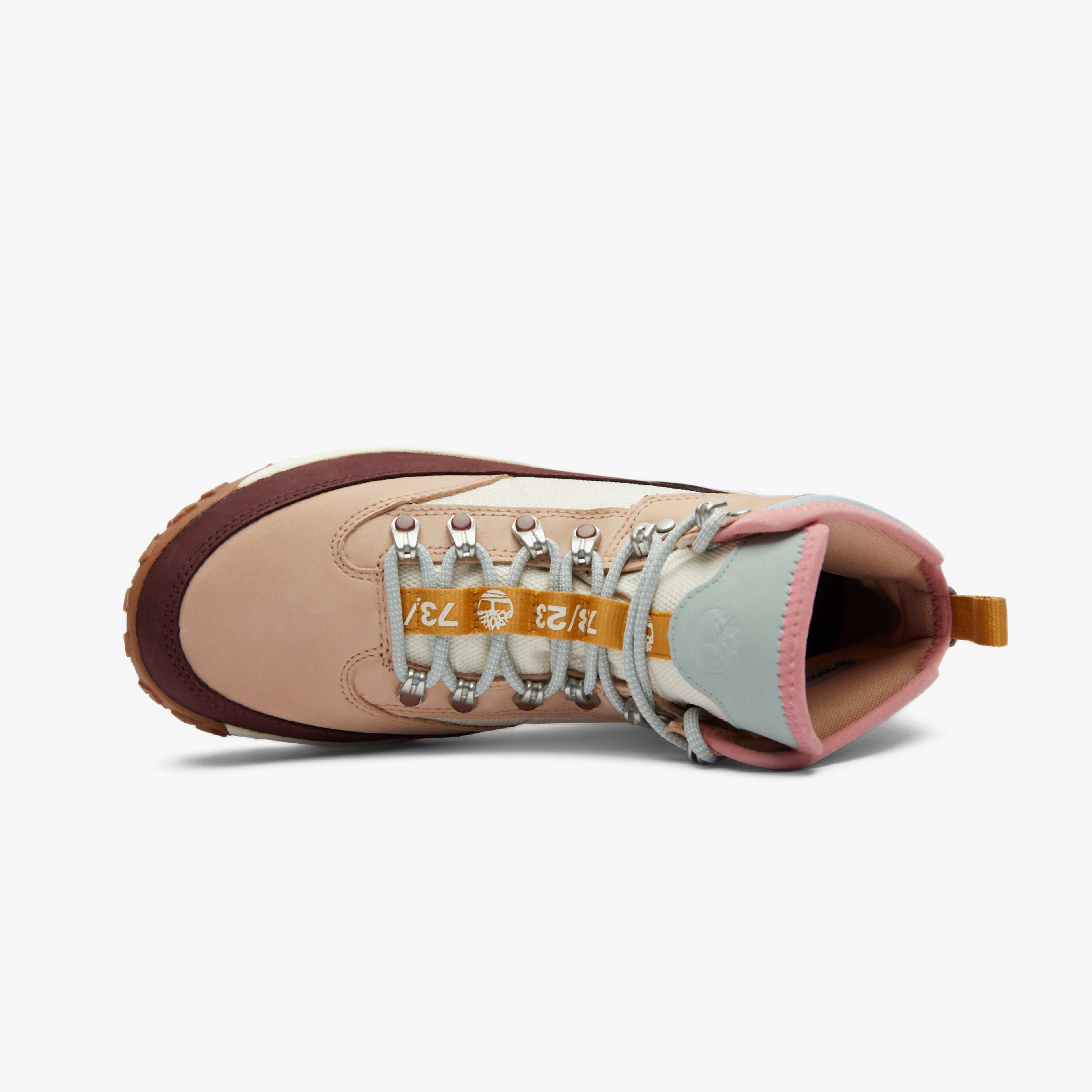 Timberland Mid Lace Up Waterproof Kadın Pembe Bot