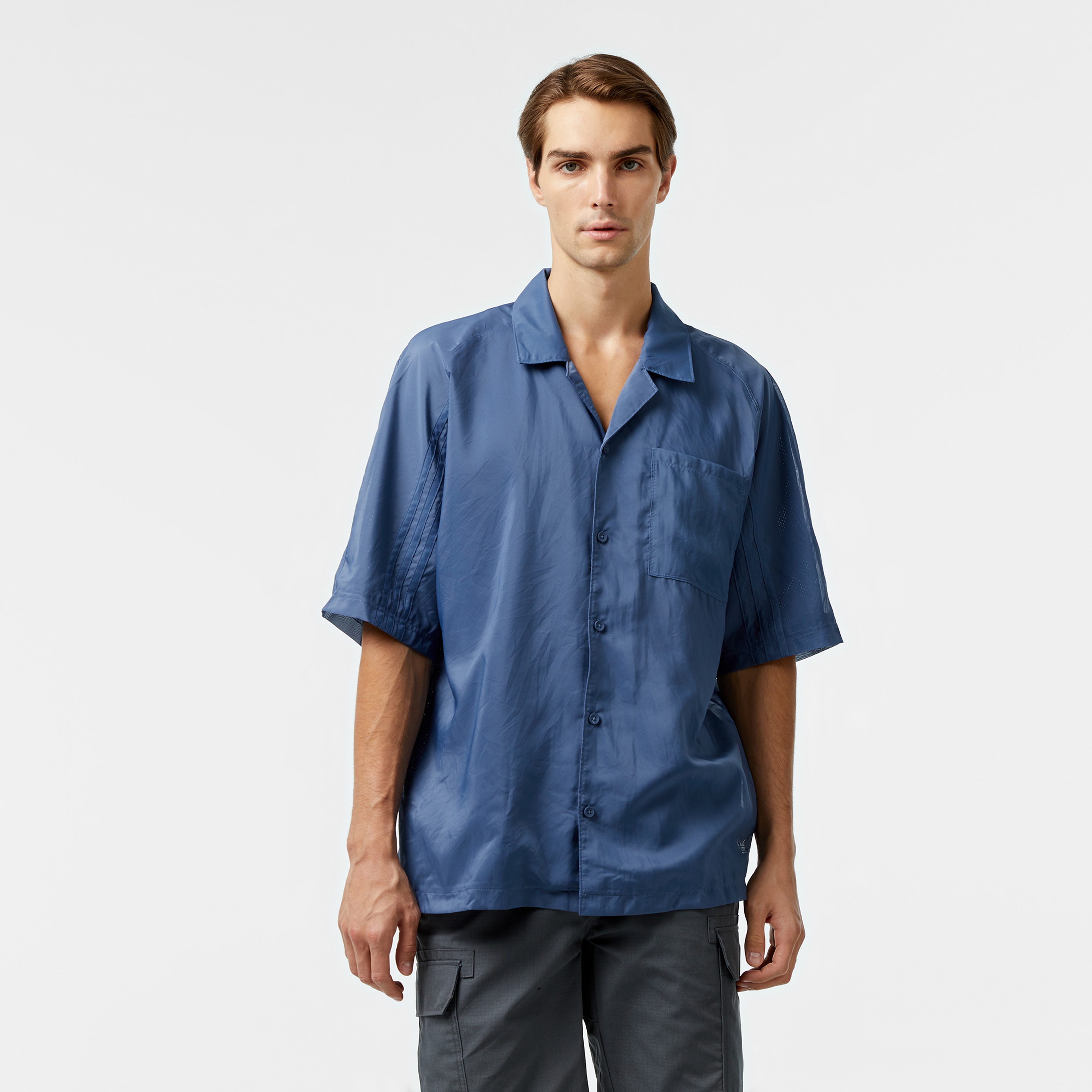 adidas Originals Fash Ss Shirt Erkek Mavi T-Shirt