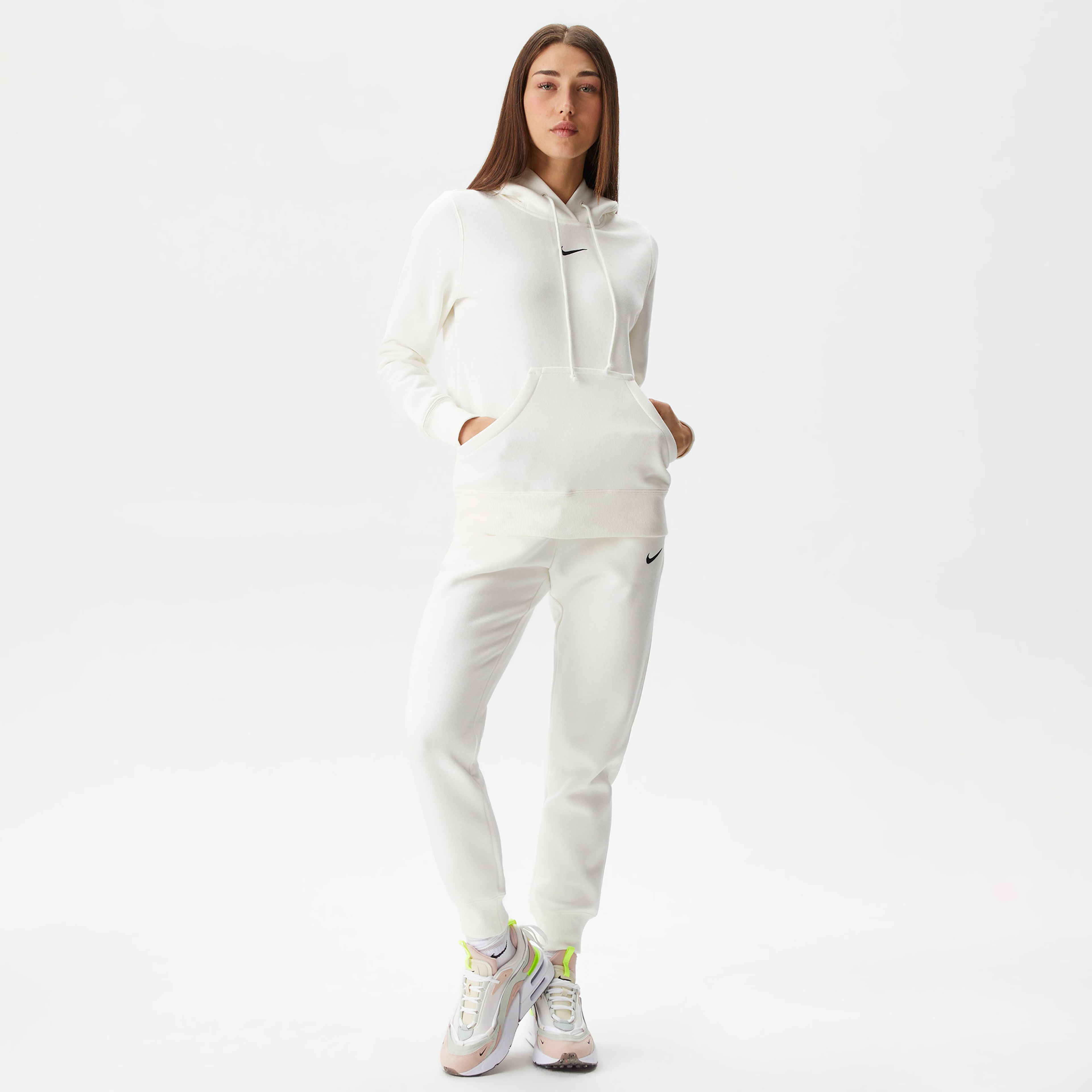 Nike Sportswear Phoenix Fleece Kadın Beyaz Eşofman Altı