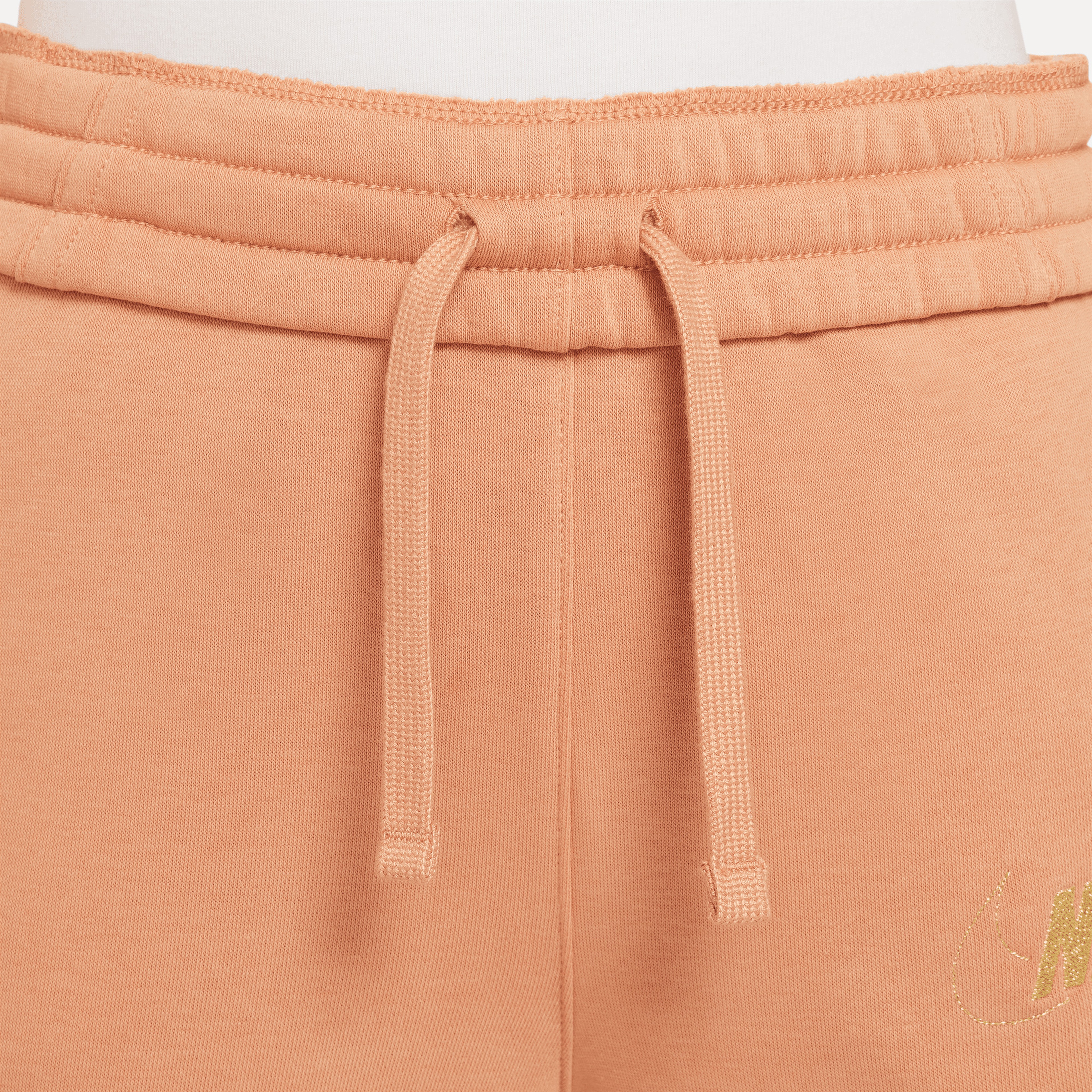 Nike Sportswear Club Fleece Yüksek Bel Çocuk Turuncu Eşofman Altı