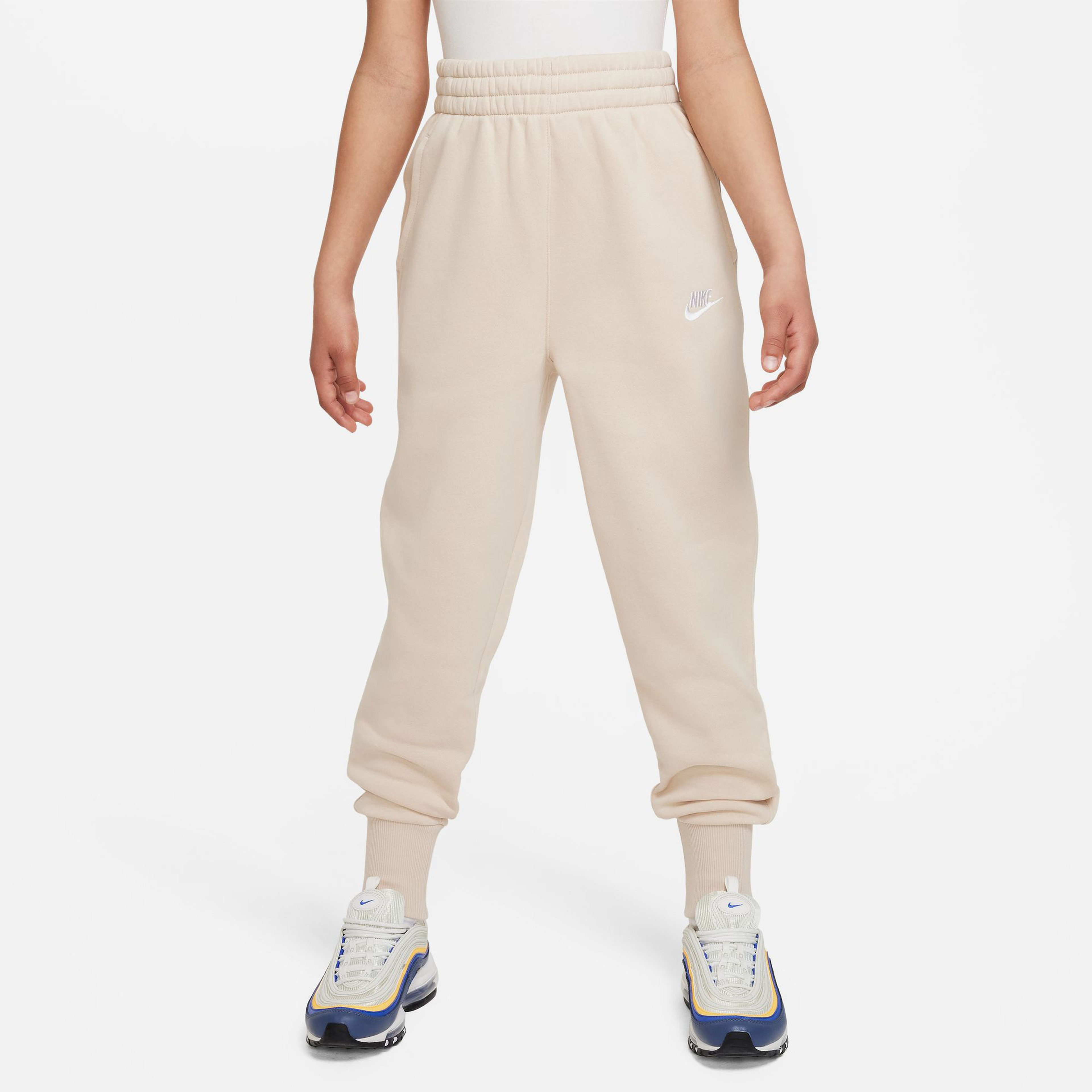 Nike Sportswear Club Fleece High Rise Çocuk Bej Eşofman Altı