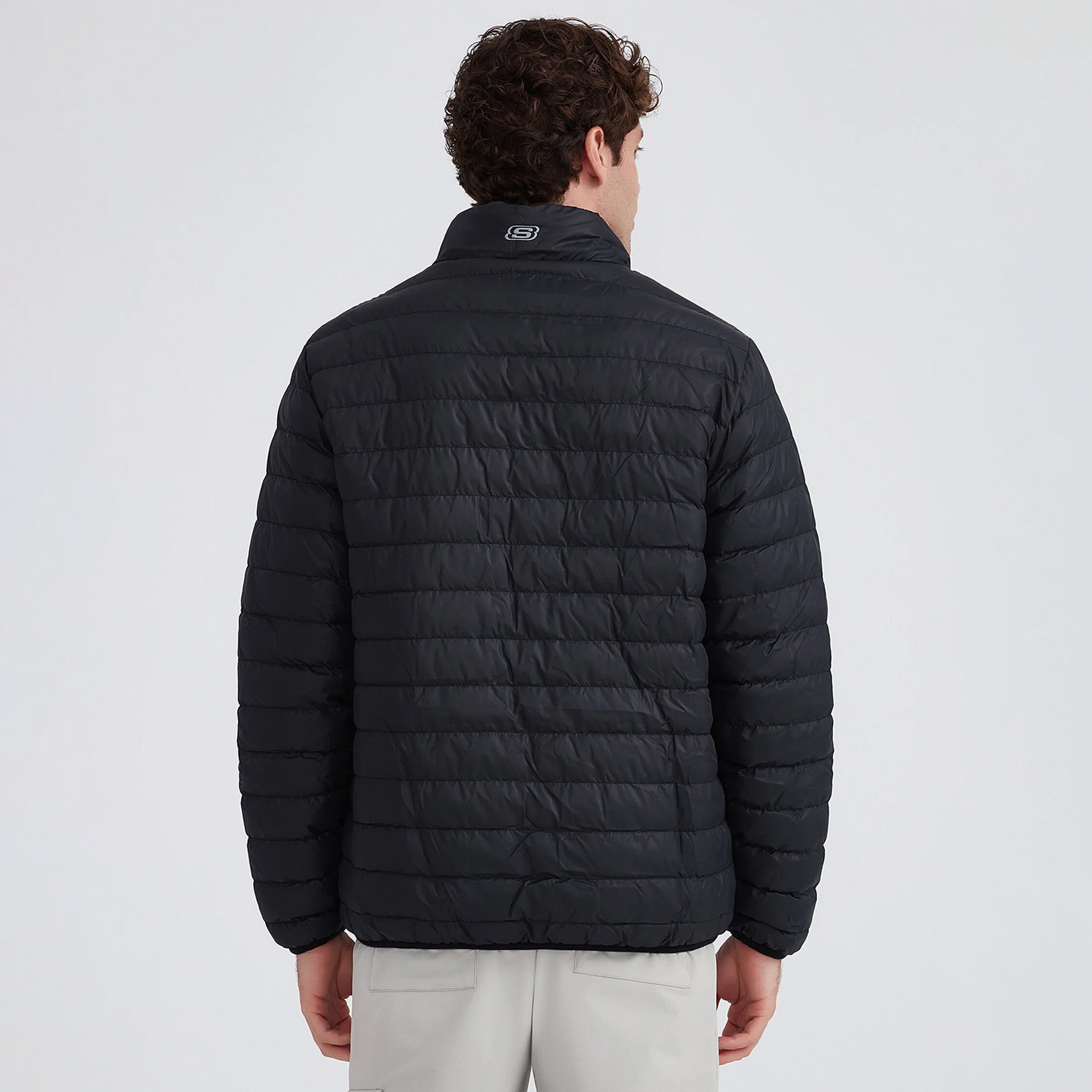 Skechers Outerwear Padded Erkek Siyah Mont