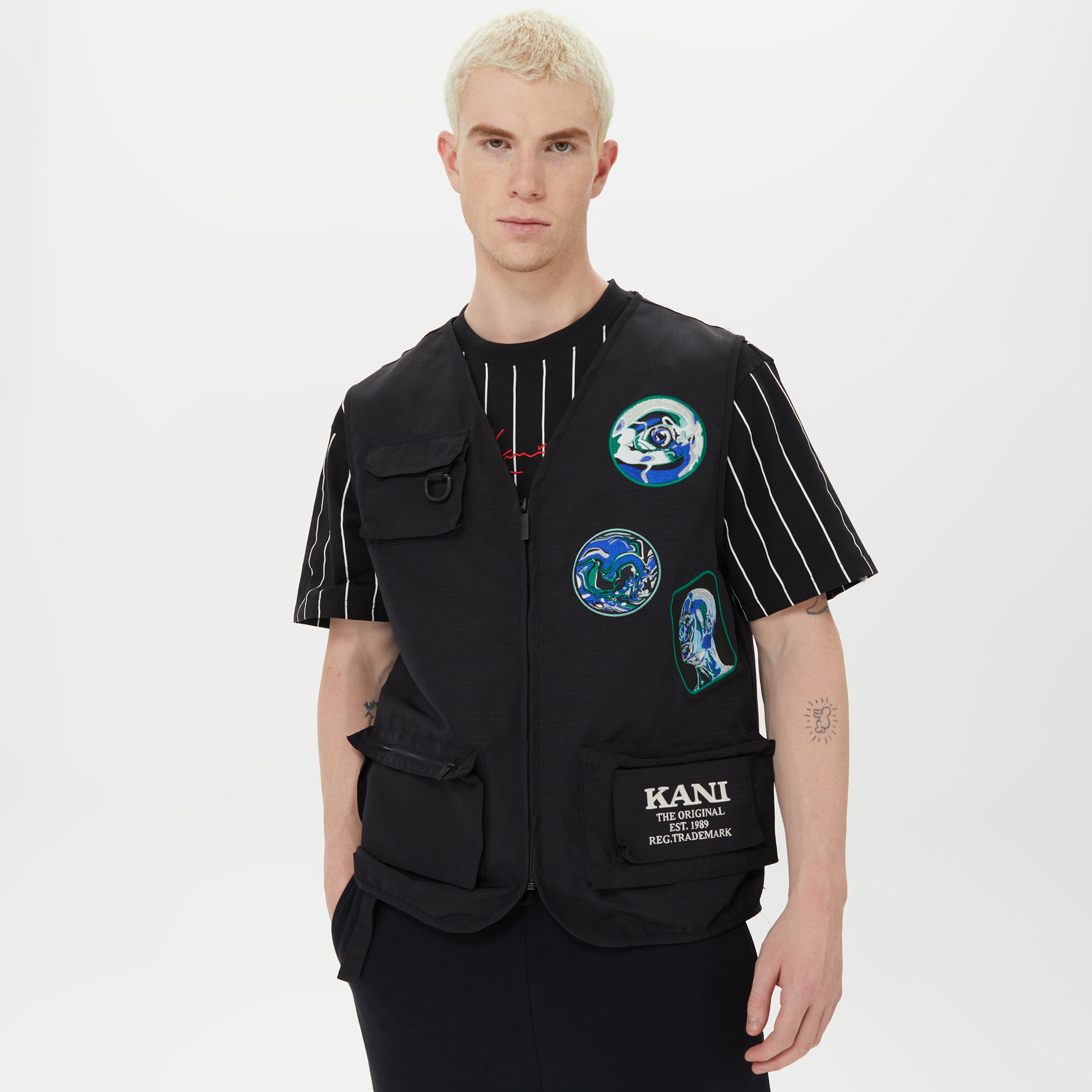 Karl Kani Retro Patched Utility Erkek Siyah Mont