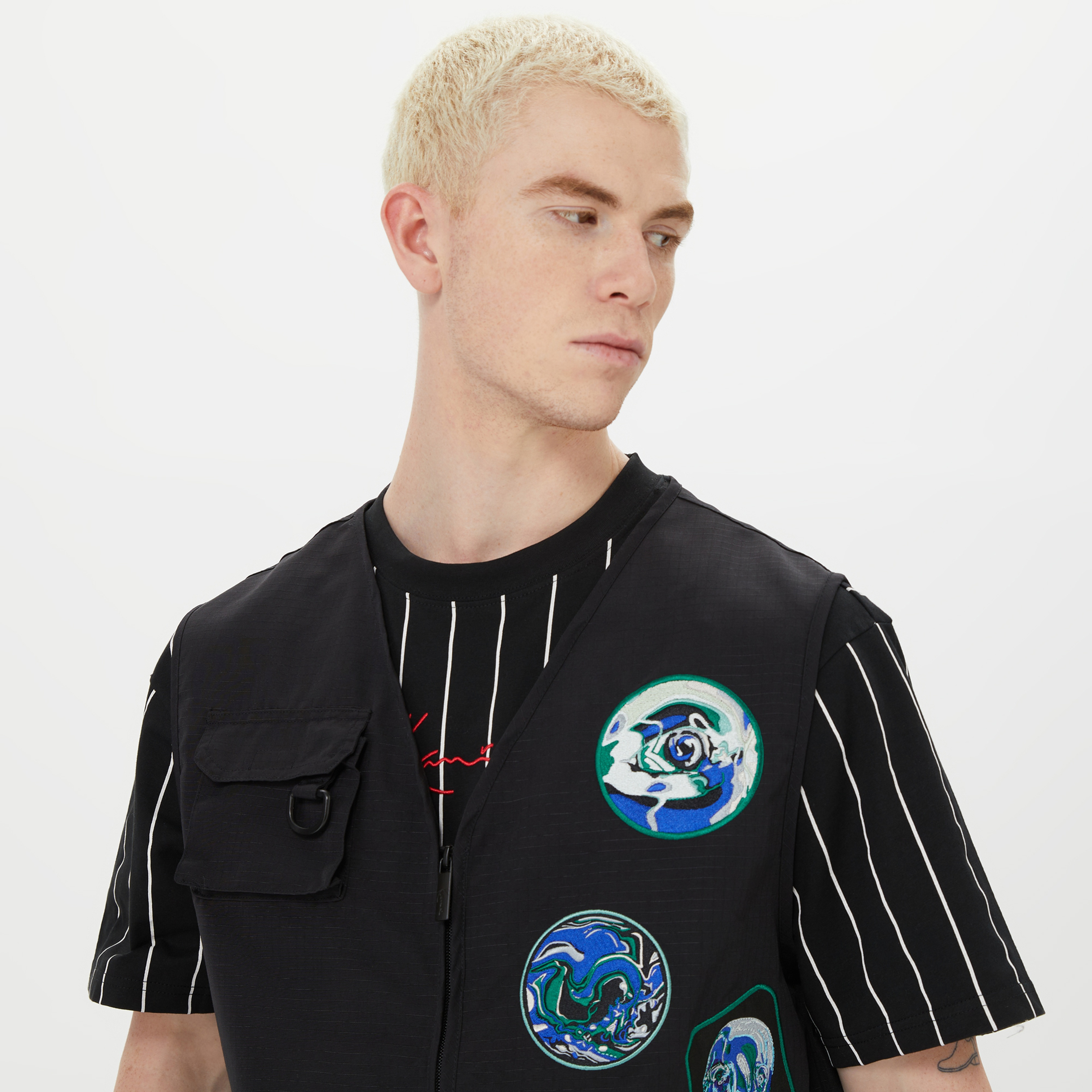 Karl Kani Retro Patched Utility Erkek Siyah Mont