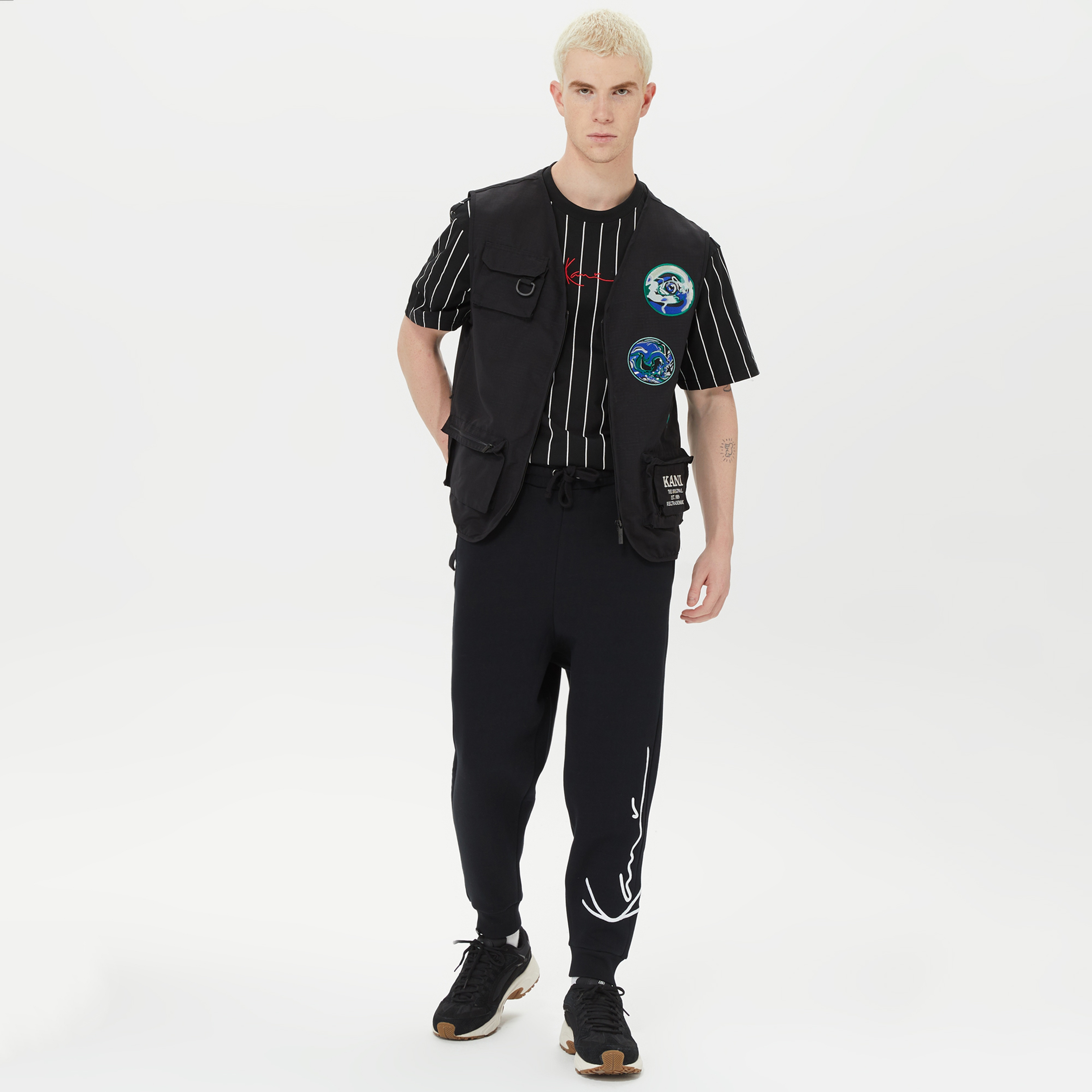 Karl Kani Retro Patched Utility Erkek Siyah Mont