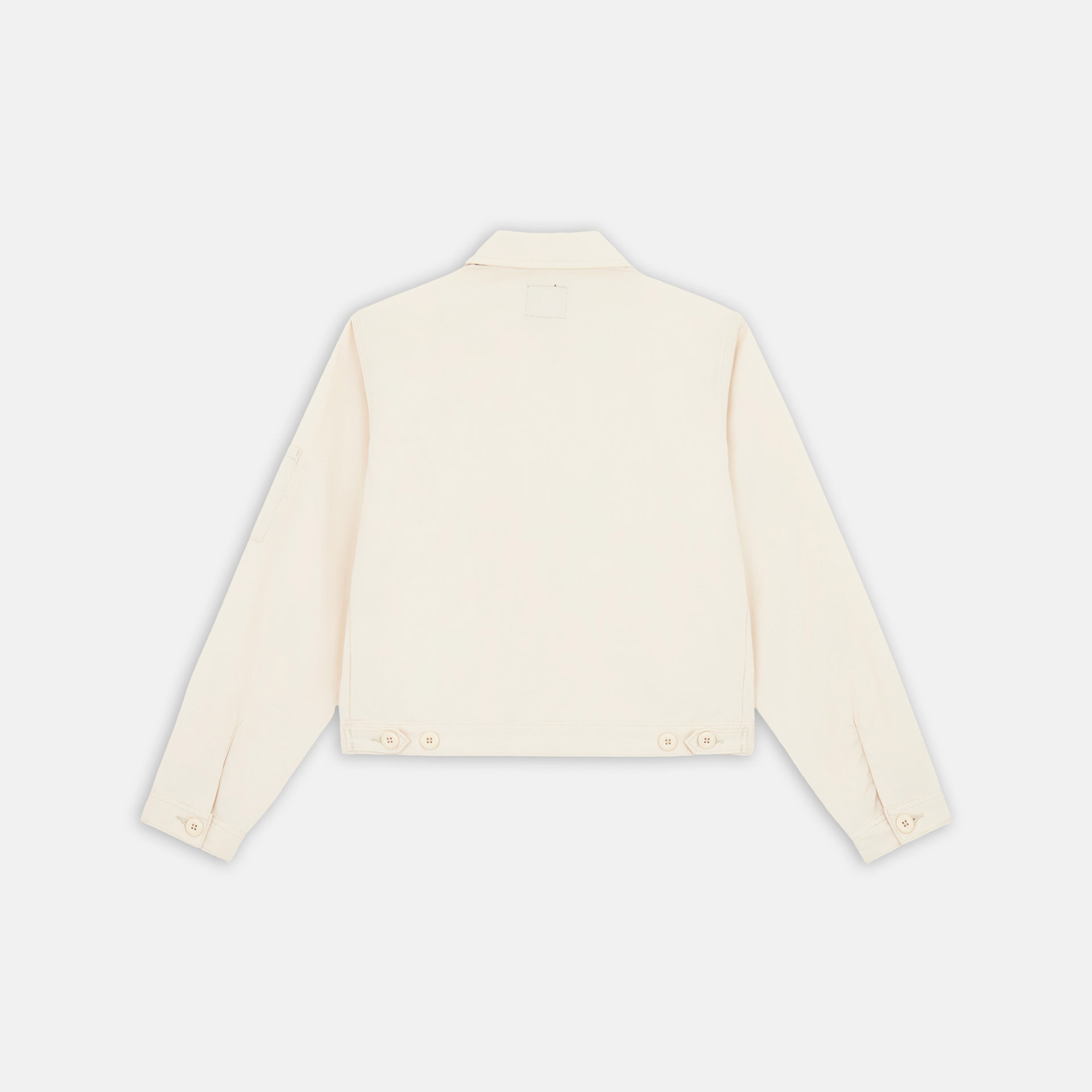 Dickies Unlined Cropped Eisenhower Kadın Beyaz Ceket