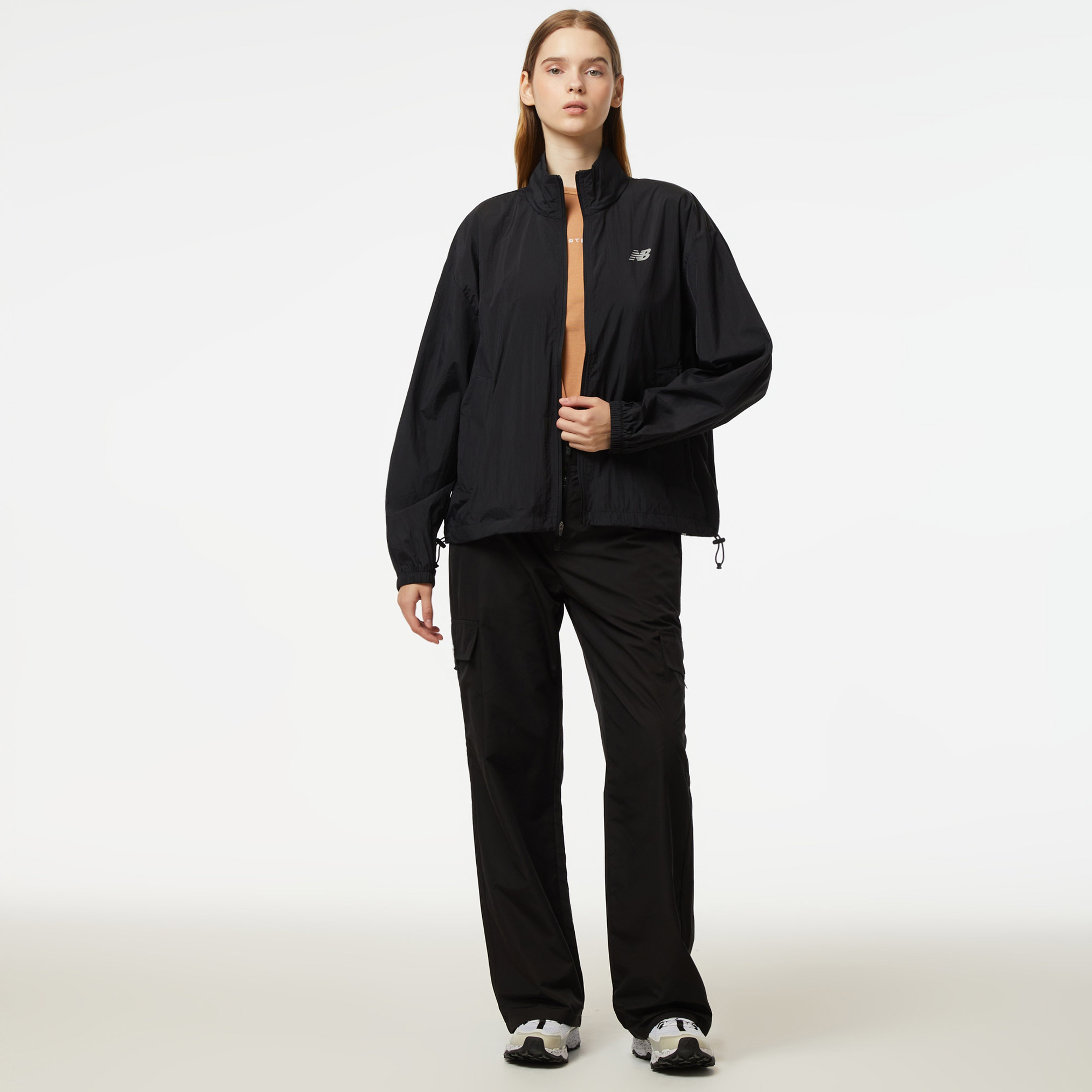 New Balance Woven Kadın Siyah Ceket