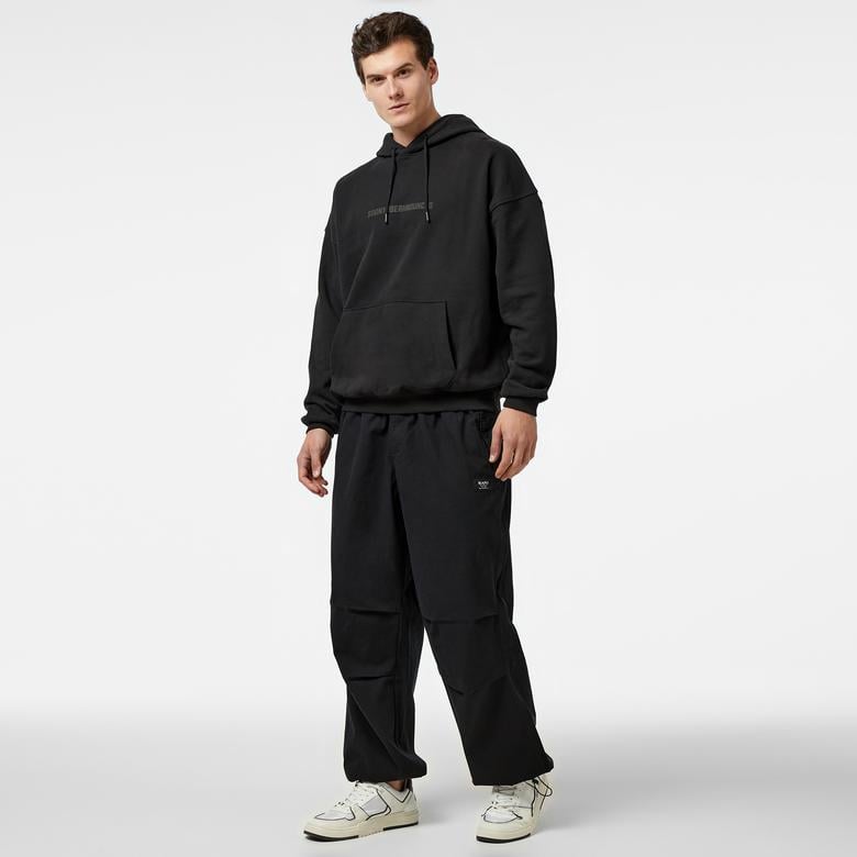 Karl Kani Woven Retro Washed Parachute Erkek Siyah Pantolon