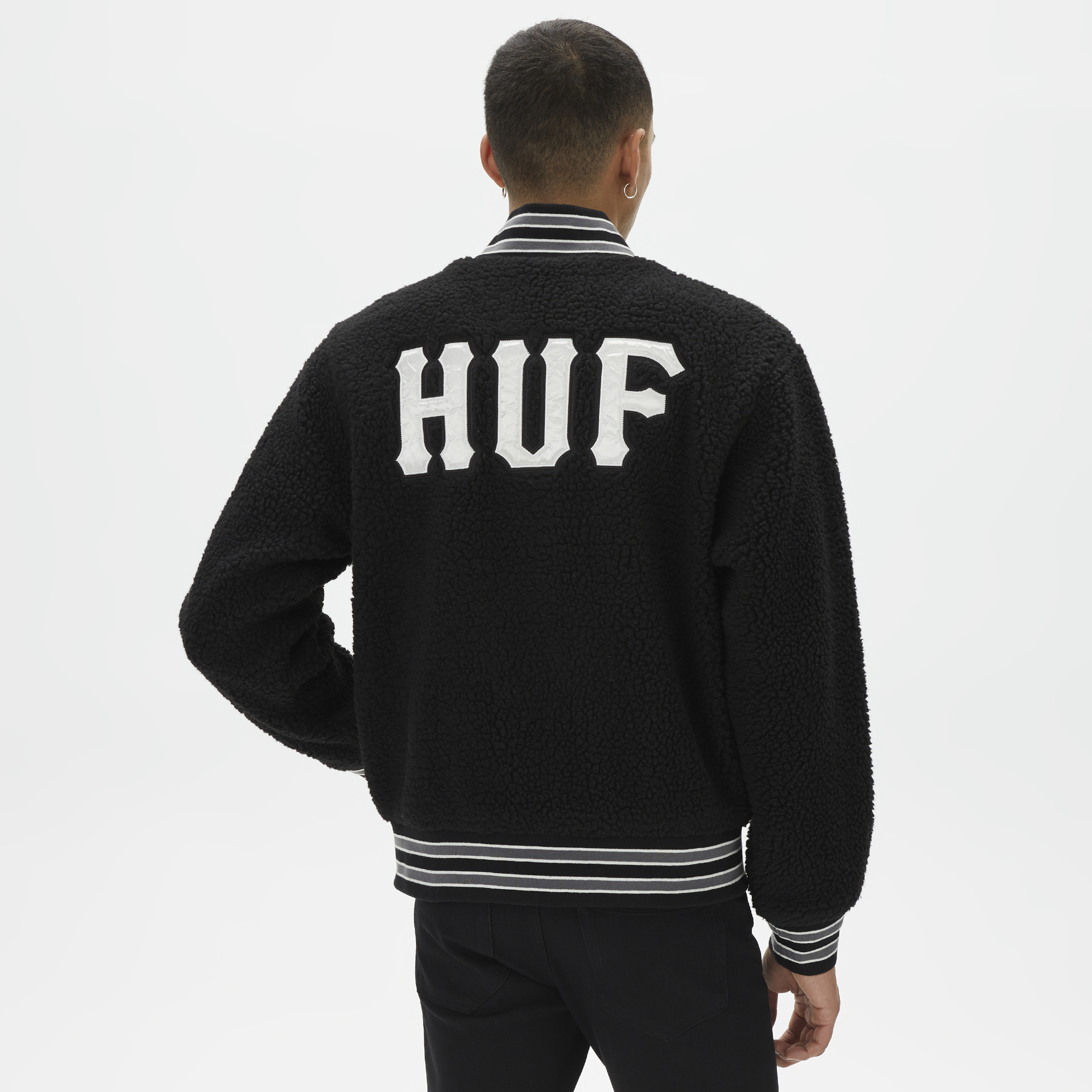 Huf Sherpa Varsity Erkek Siyah Ceket