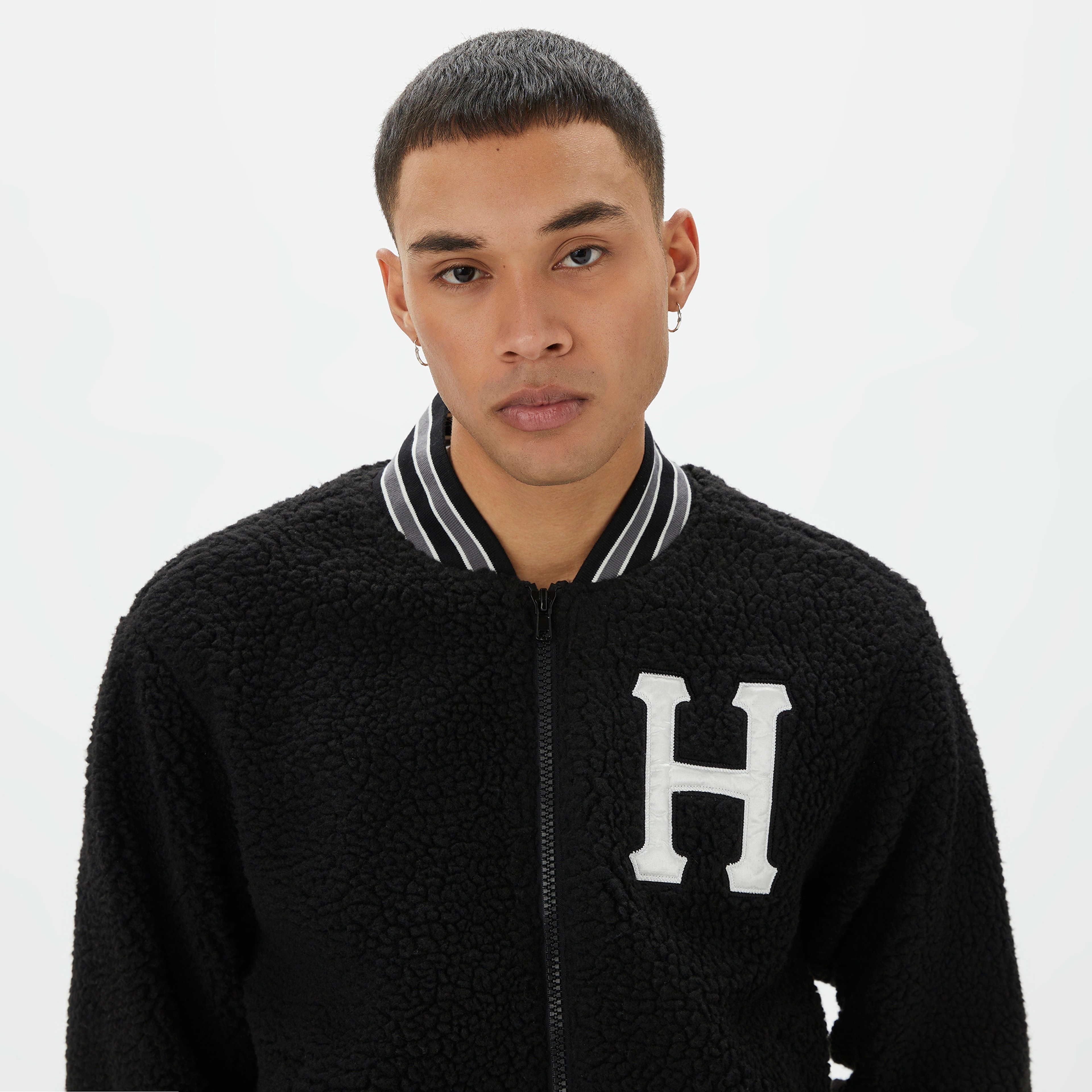 Huf Sherpa Varsity Erkek Siyah Ceket