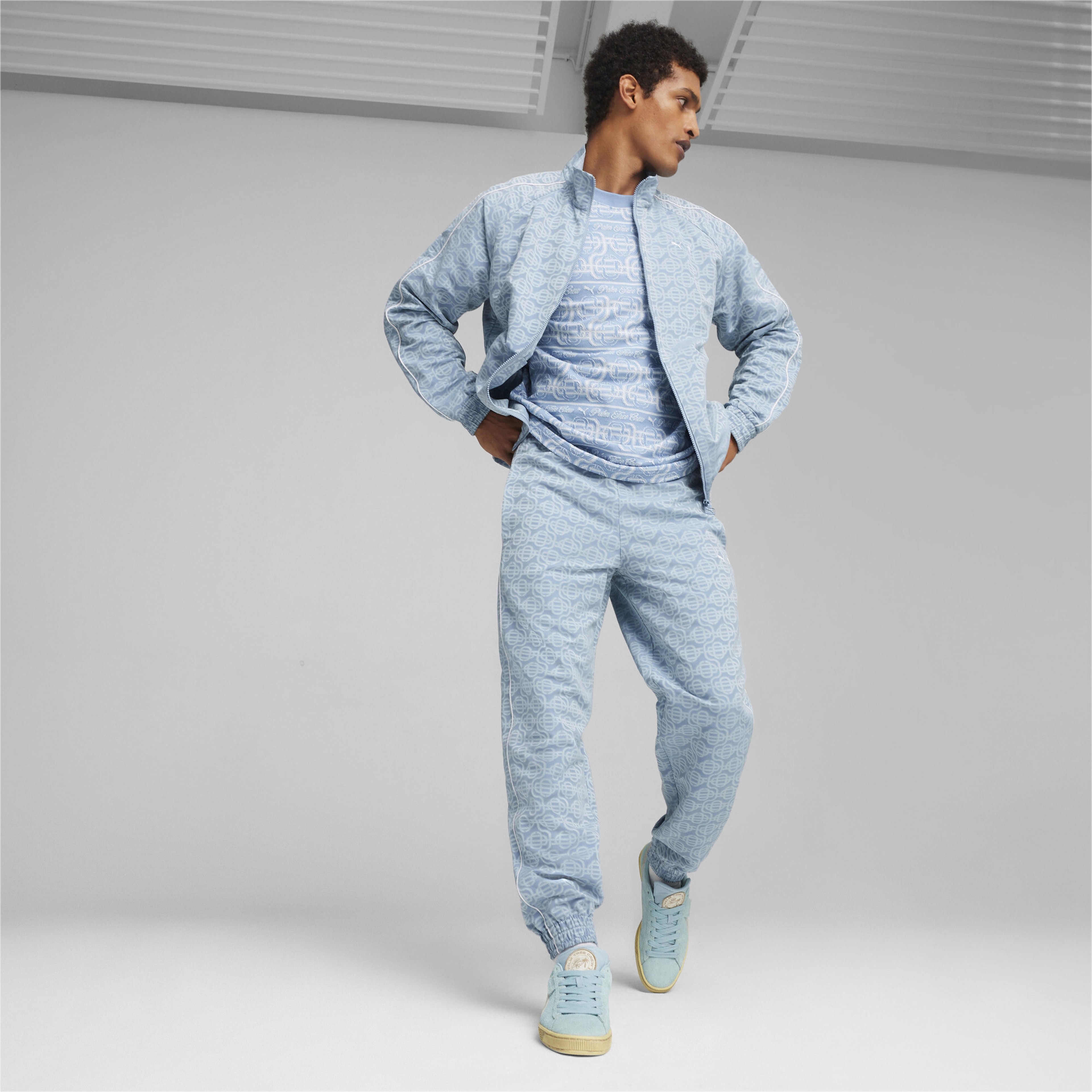 Puma X Ptc T7 Aop Erkek Mavi Eşofman Üstü