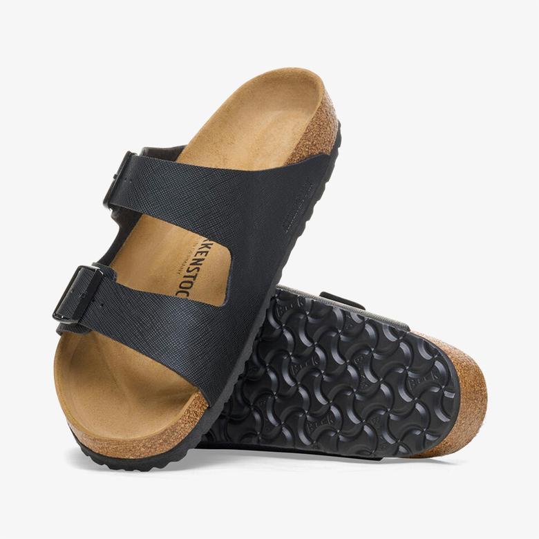 Birkenstock Arizona Bf Saffiano Erkek Siyah Terlik
