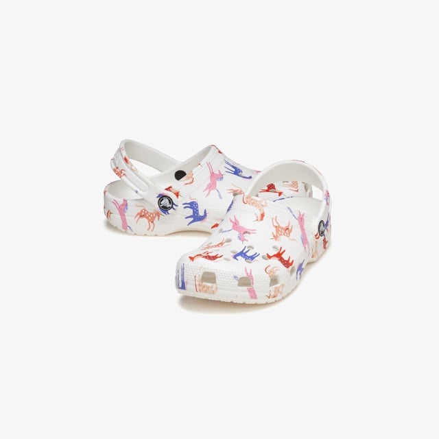 Crocs Crocs Classic Character Print K Çocuk Beyaz Terlik Occasion'da! Beyaz - 3. görsel