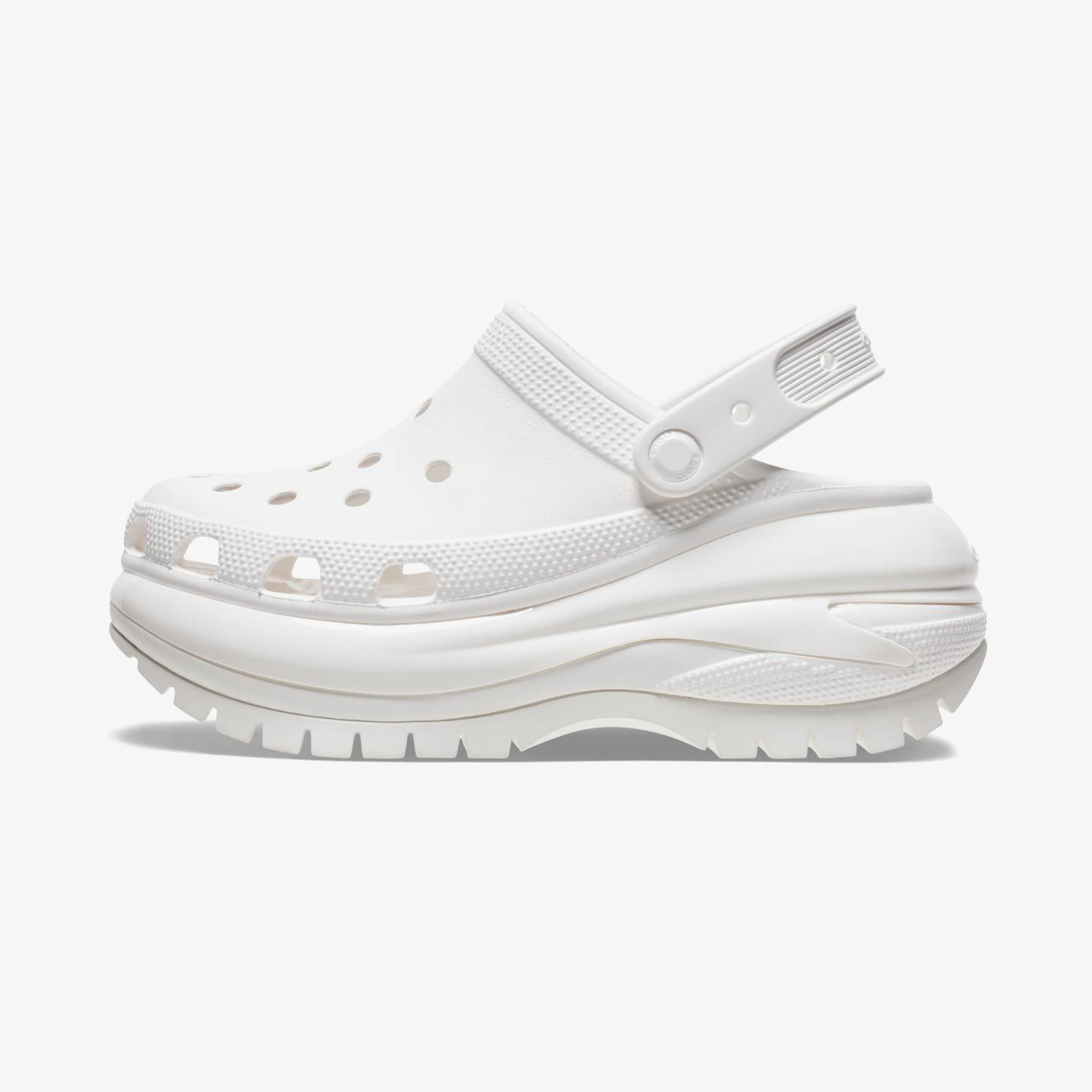 Crocs Classic Mega Crush Kadın Beyaz Terlik