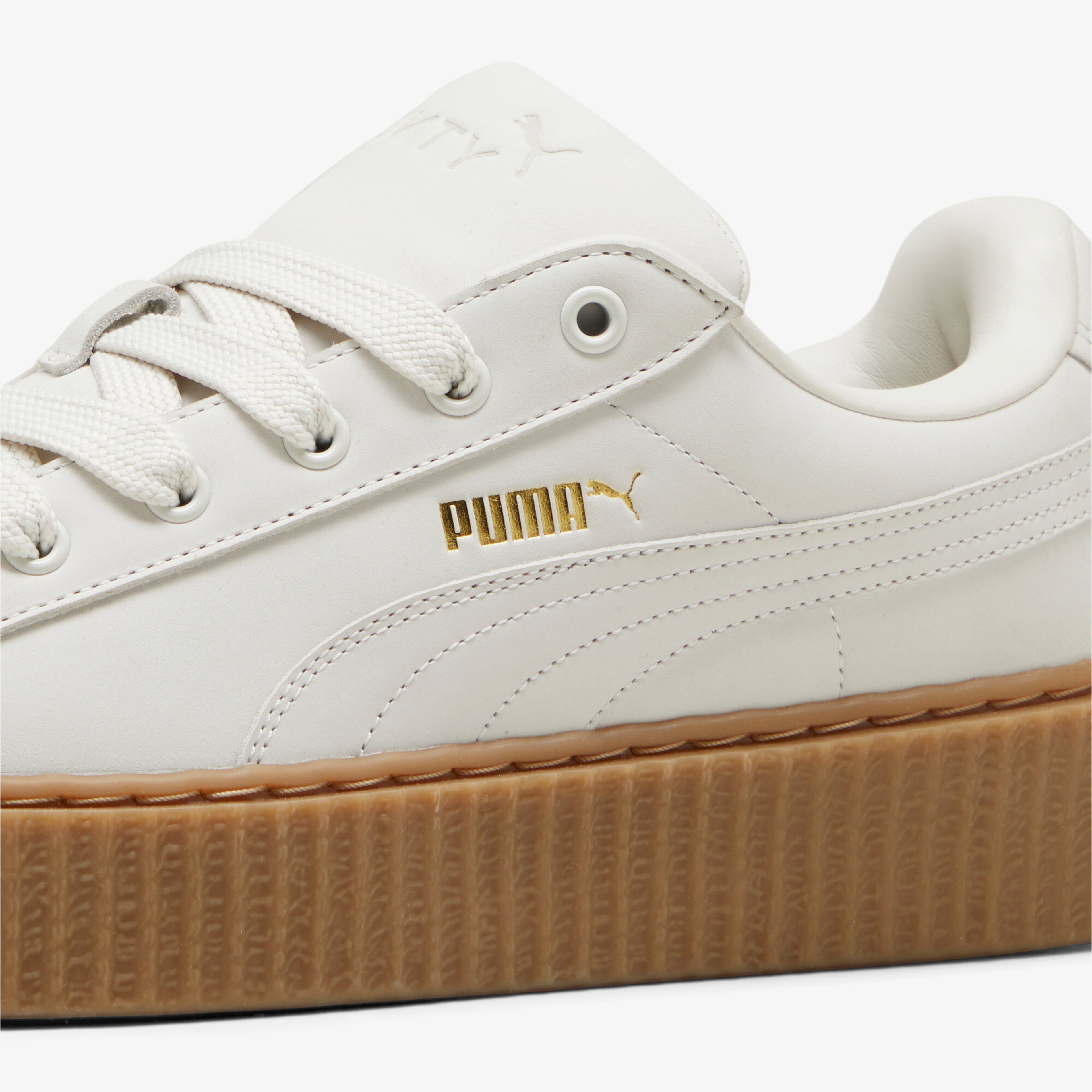 Puma Creeper Phatty Nubuck Kadın Krem Spor Ayakkabı