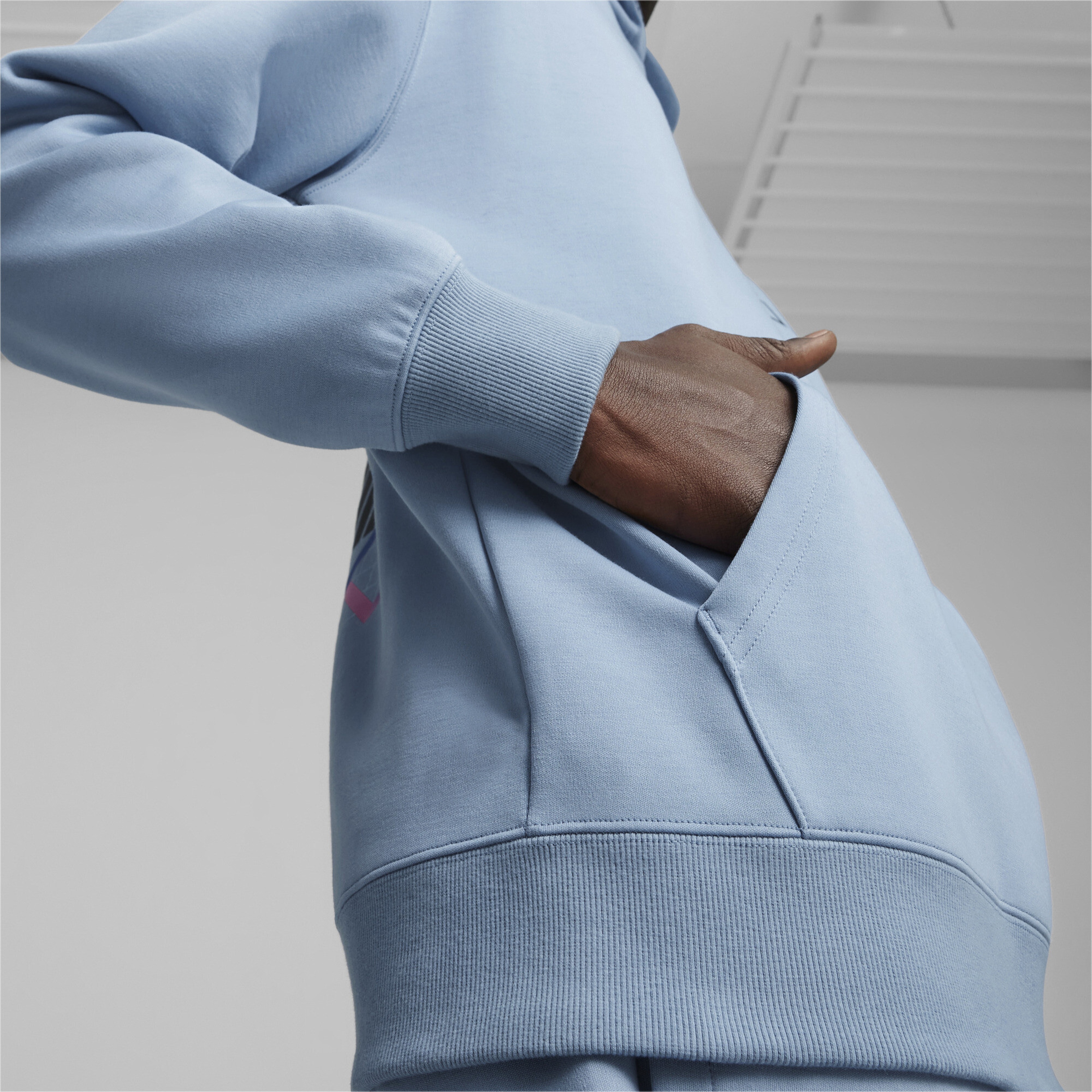 Puma X Playstation Erkek Mavi Hoodie