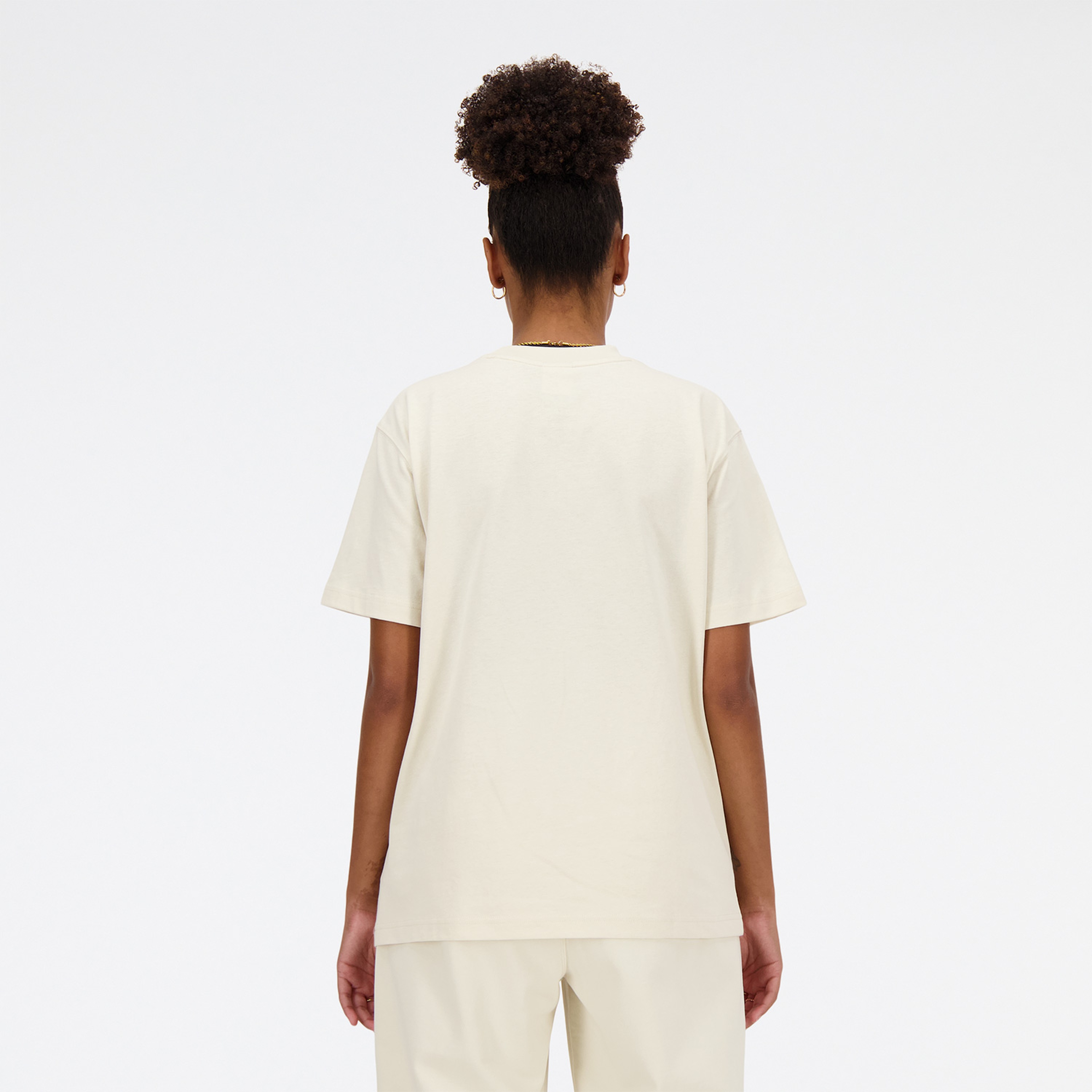 New Balance Athletics Jersey Kadın Krem T-Shirt