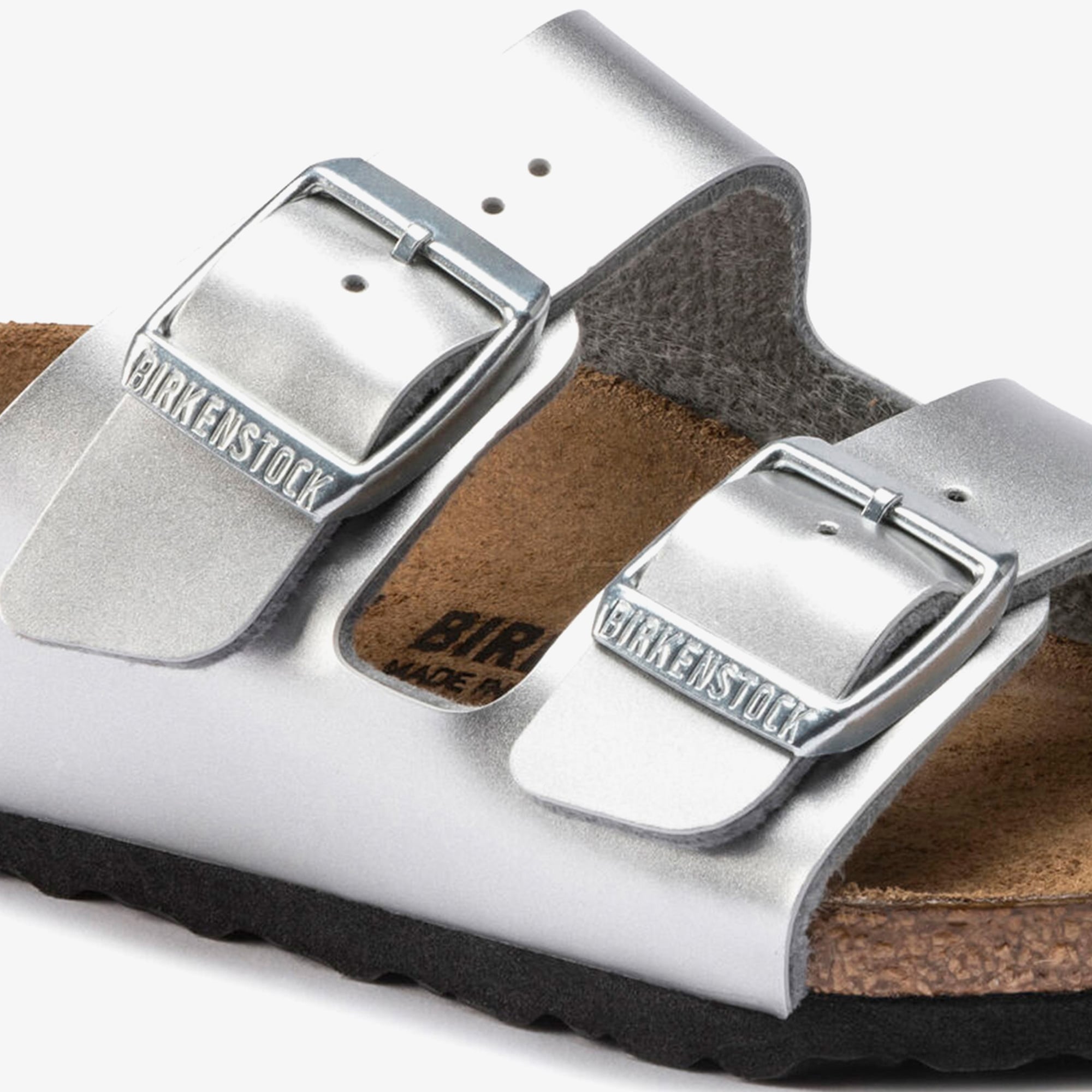 Birkenstock Arizona Bf Electric Metallic Çocuk Gri Terlik