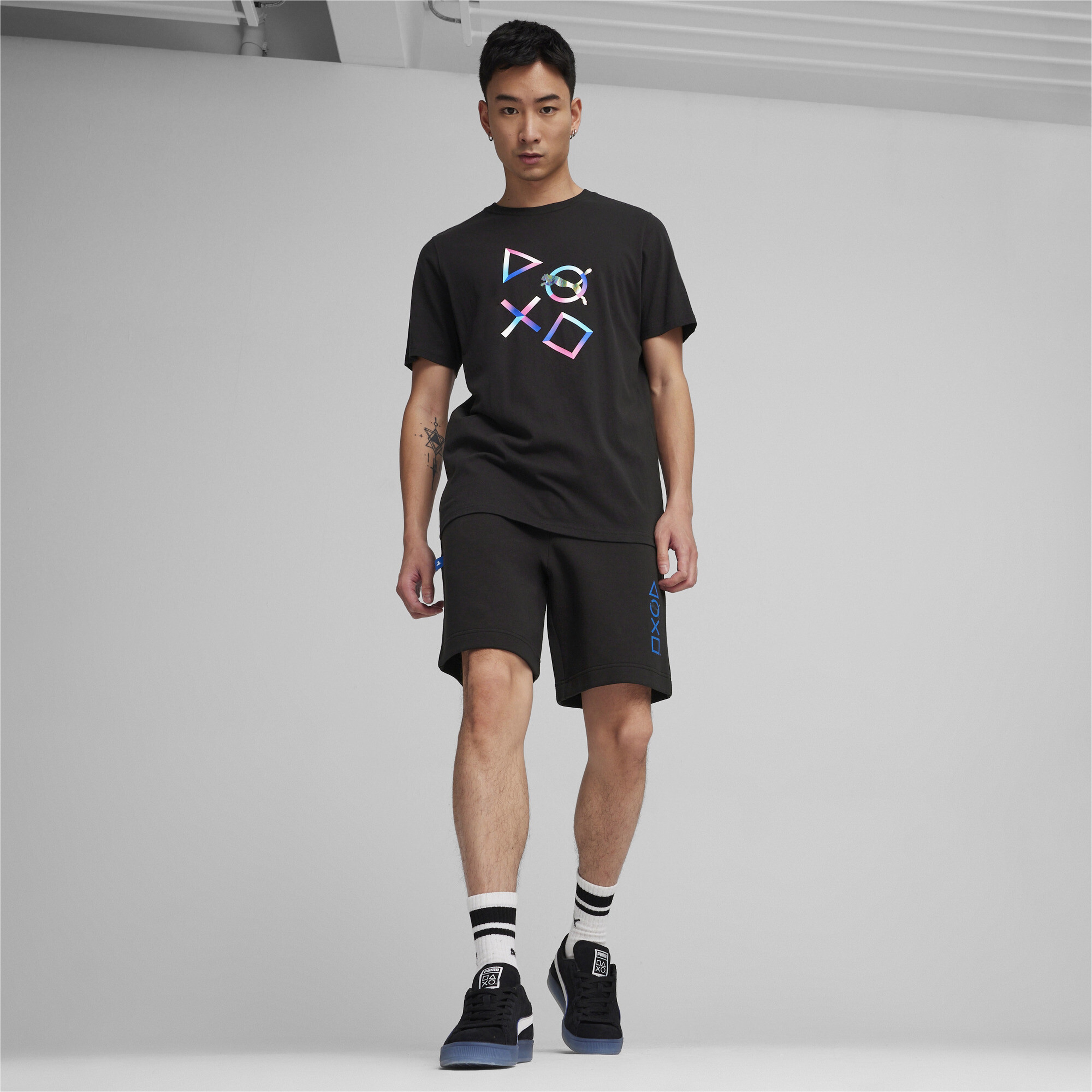 Puma X Playstation Erkek Siyah T-Shirt