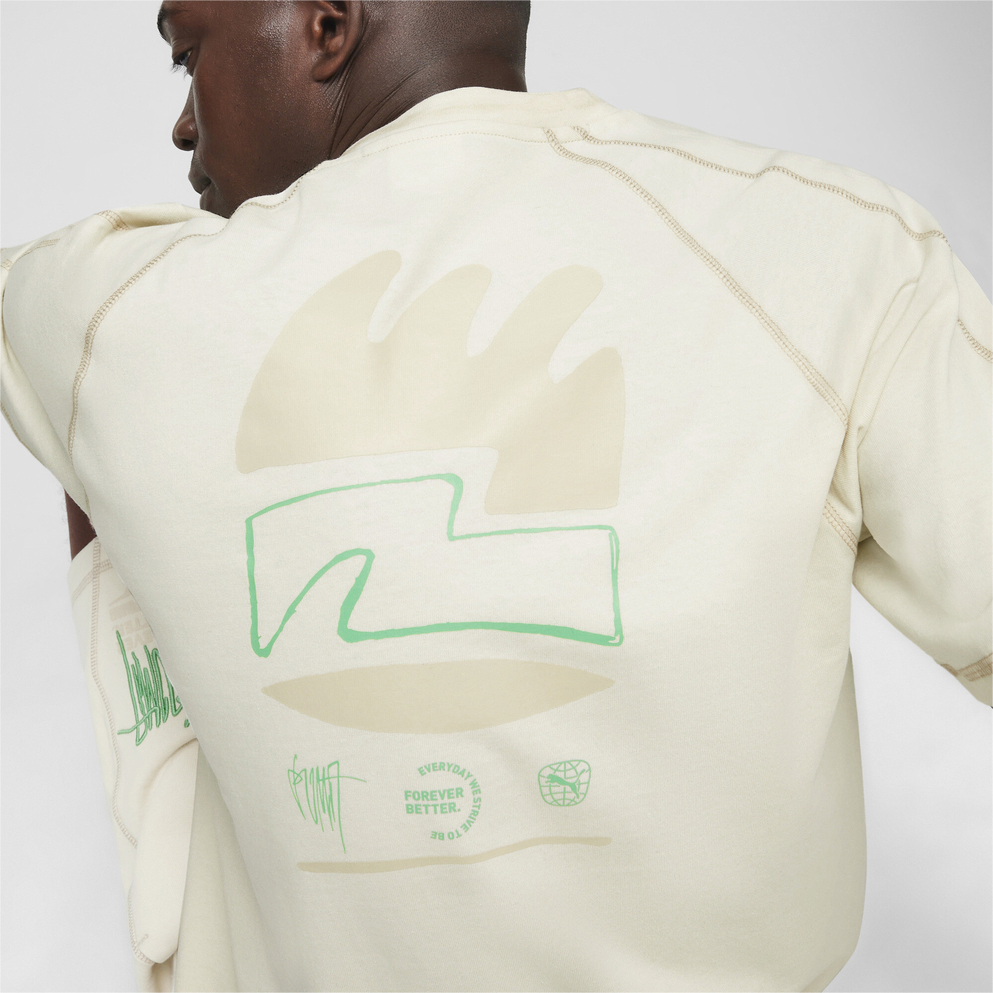 Puma Re:Collection Erkek Krem T-Shirt