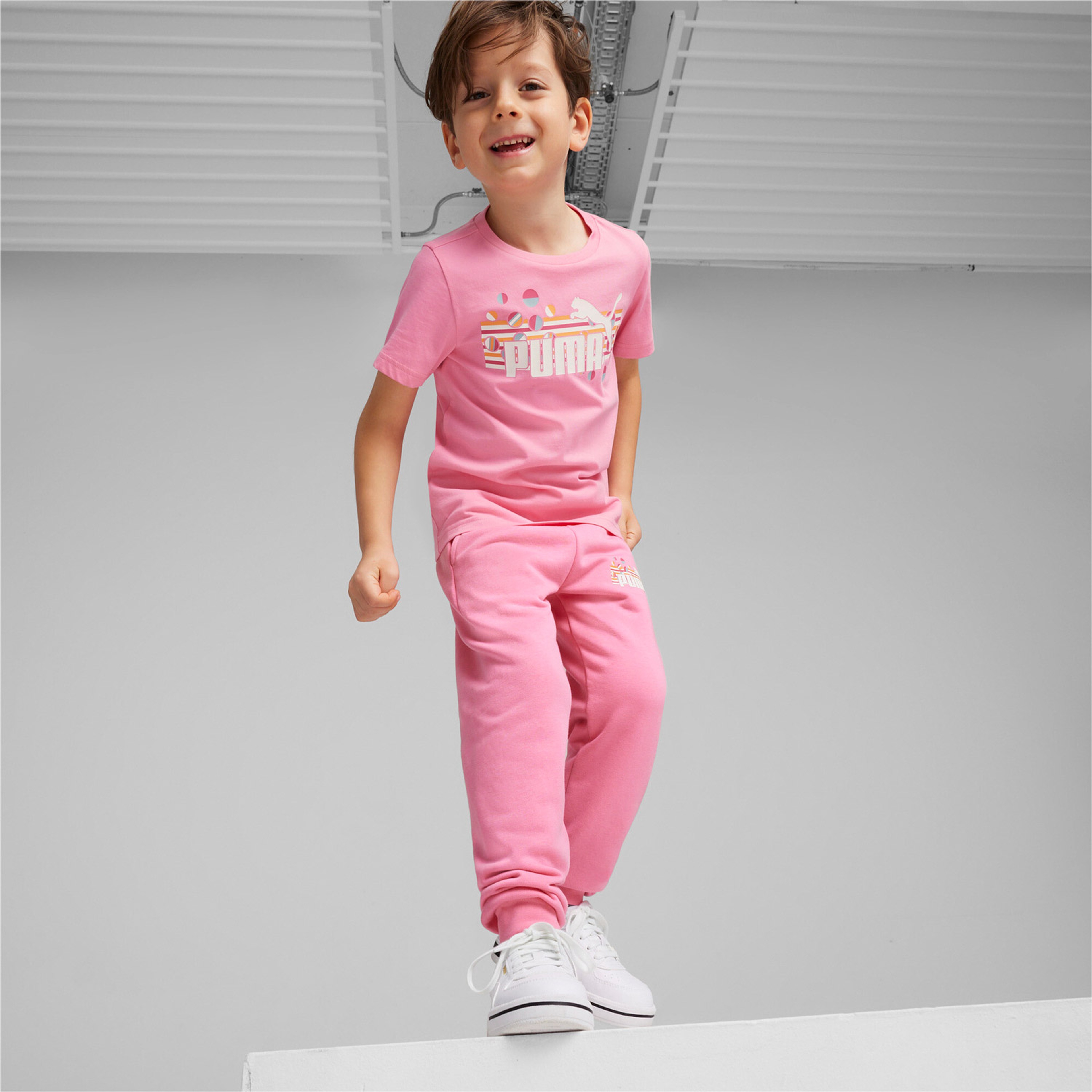 Puma Ess+ Summer Camp Çocuk Pembe T-Shirt