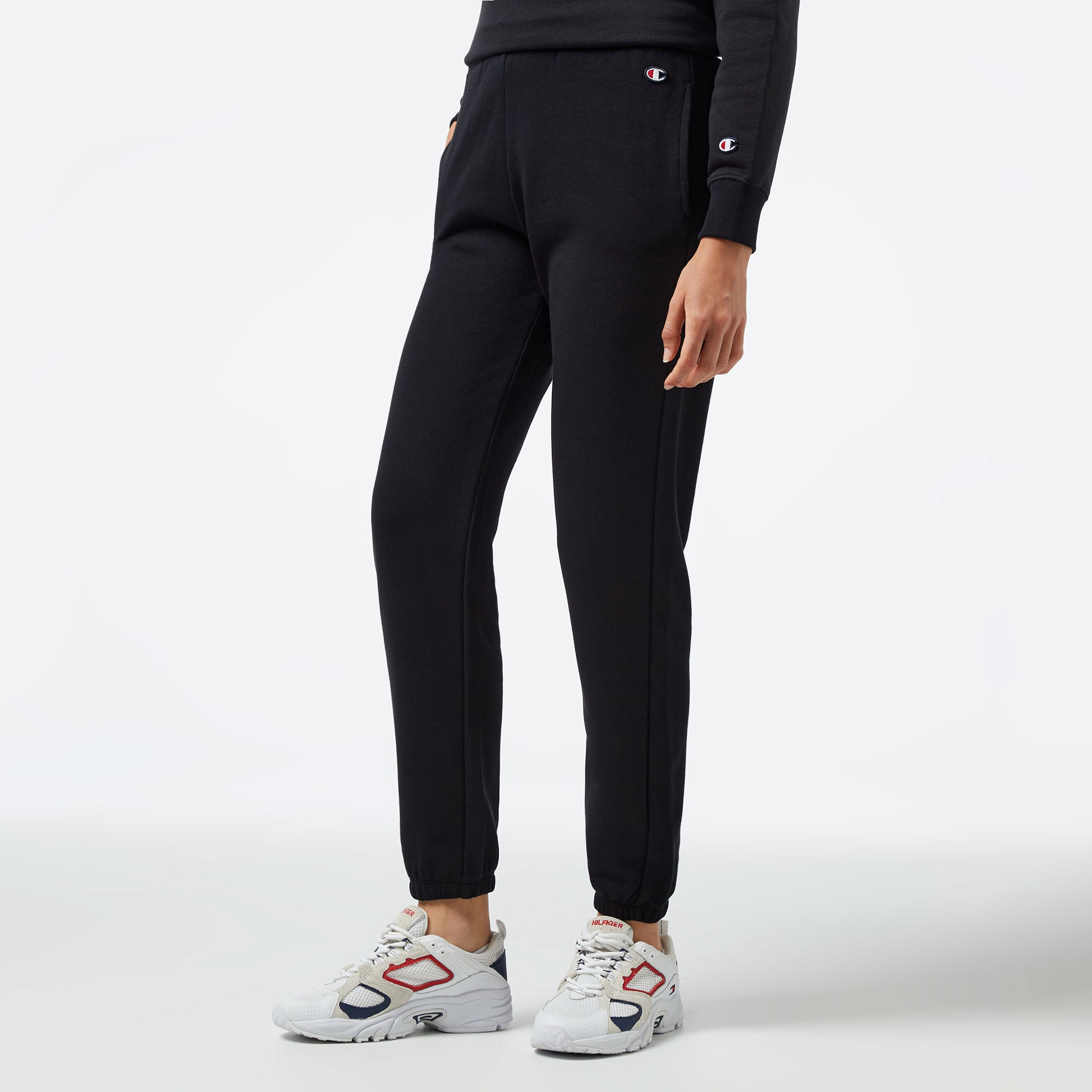 Champion Elastic Cuff Kadın Siyah Eşofman Altı