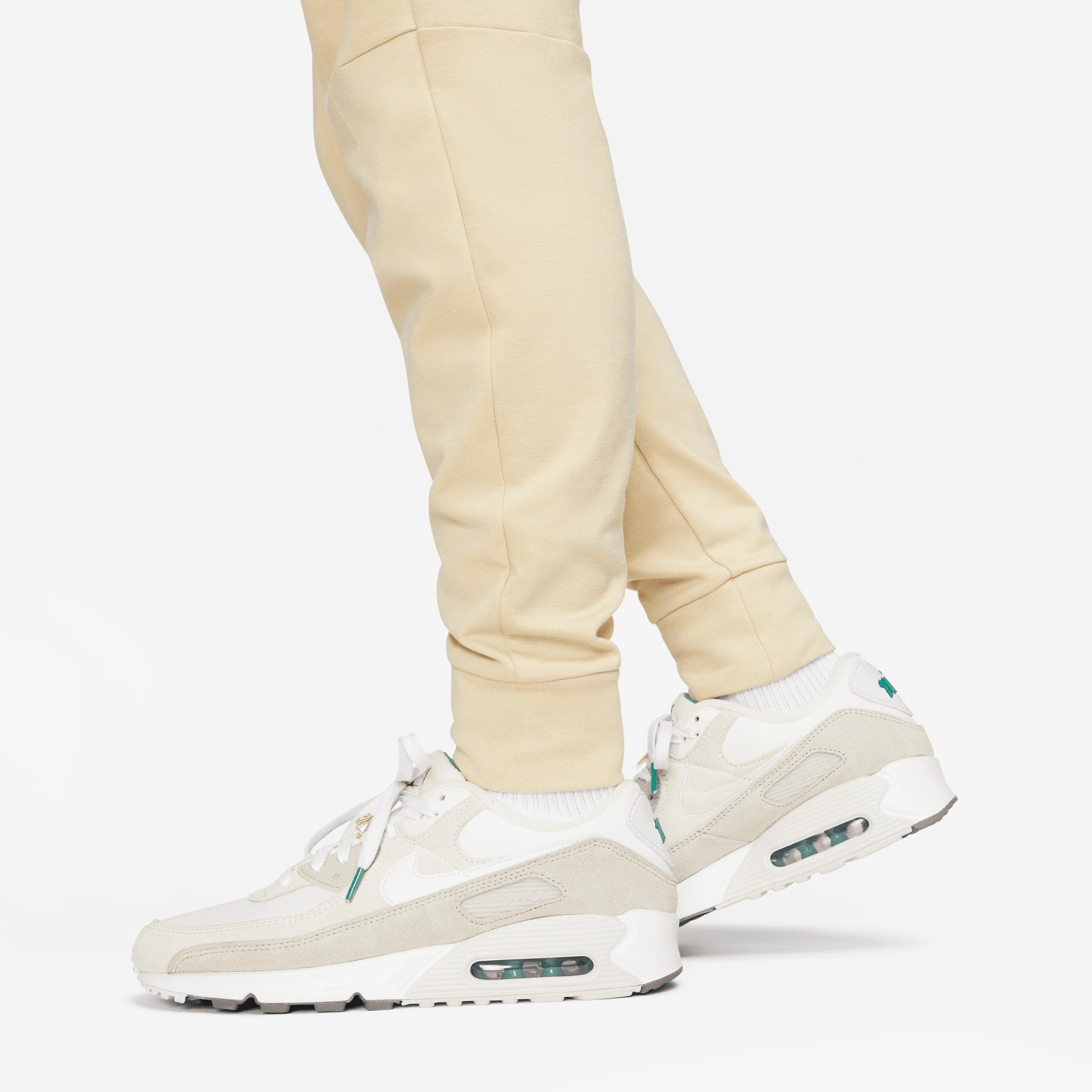 Nike Sportswear Tech Fleece Lightweight Slim-Fit Erkek Krem Eşofman Altı