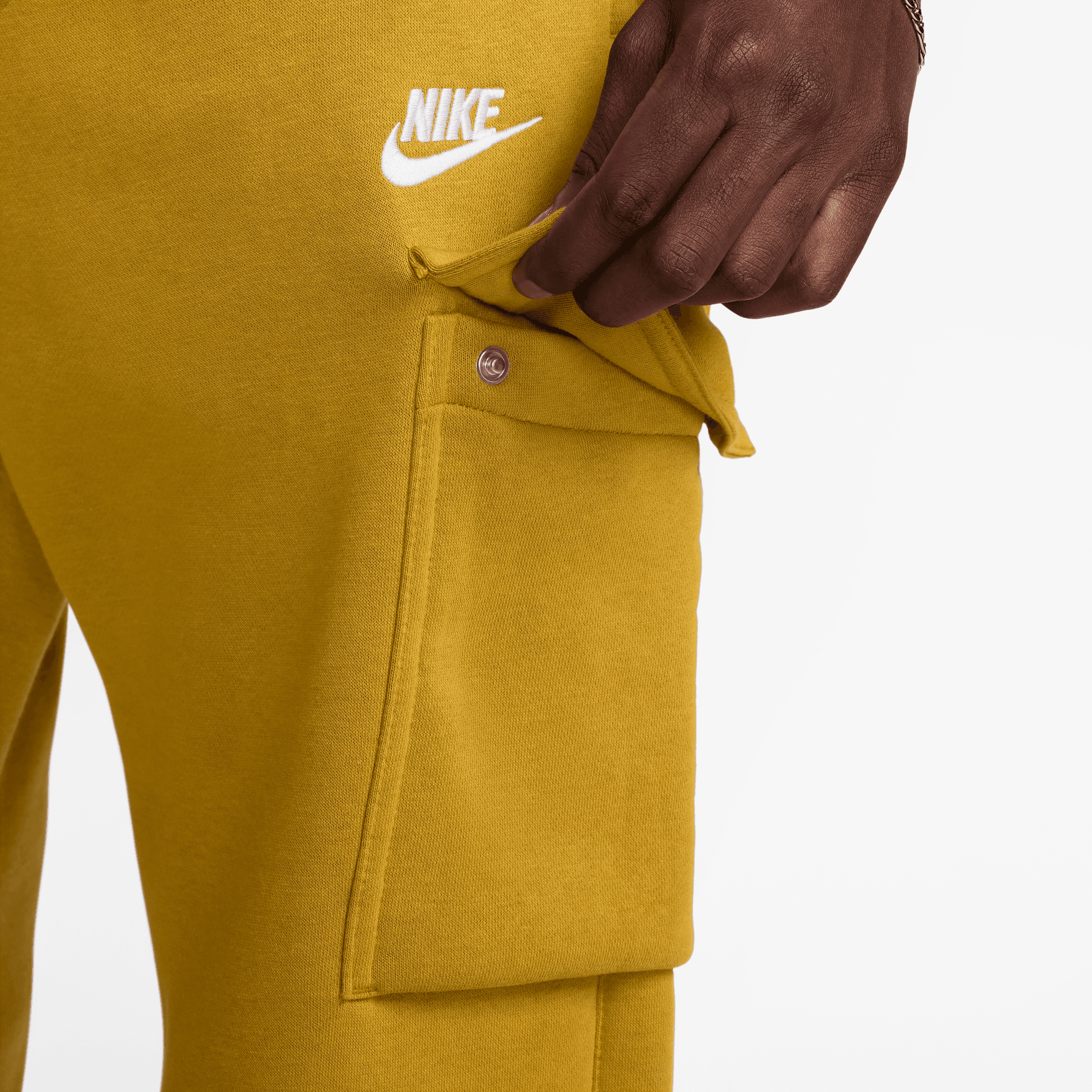 Nike Club Brushed Back Erkek Turuncu Eşofman Altı
