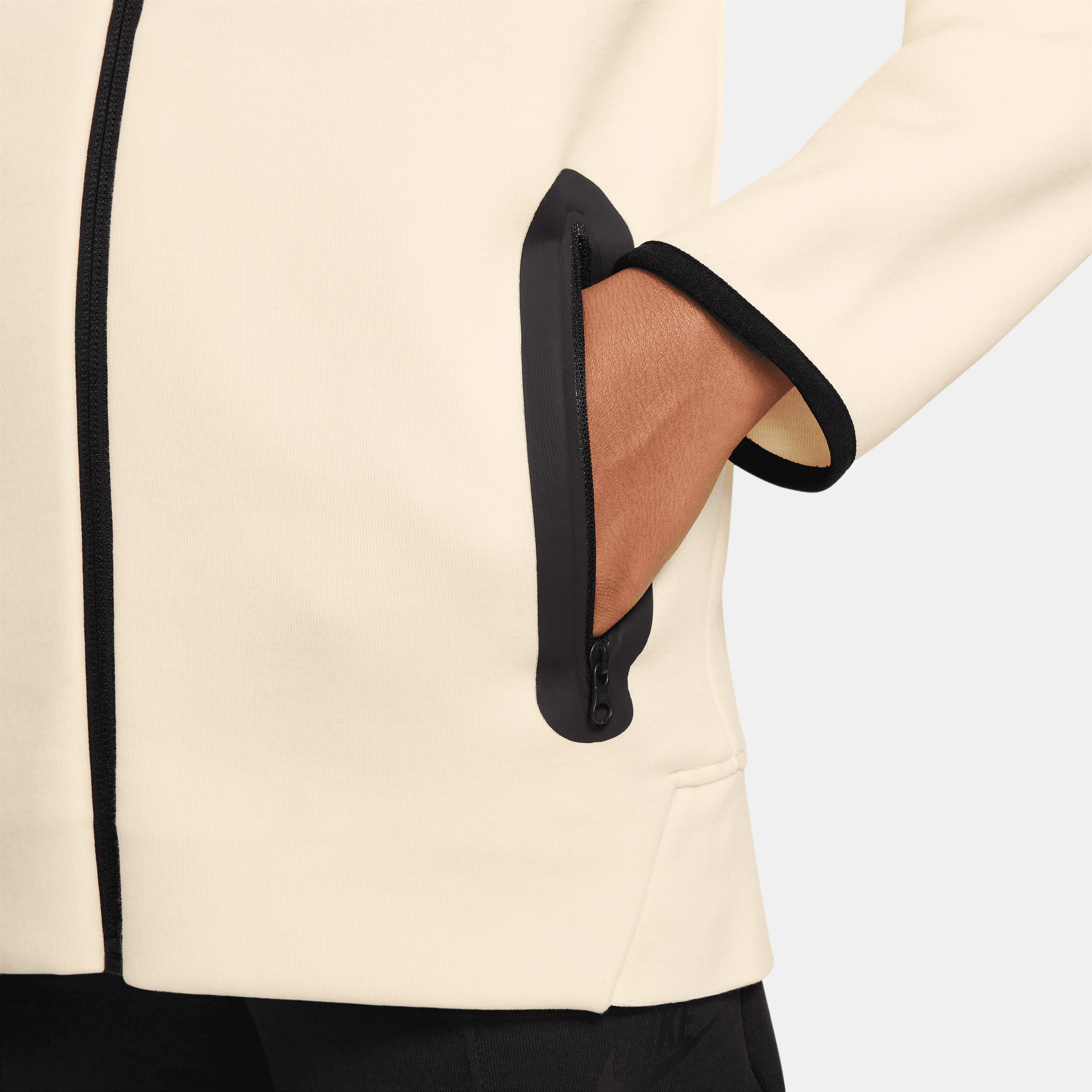 Nike Sportswear Tech Flc Fz Çocuk Krem Eşofman Üstü