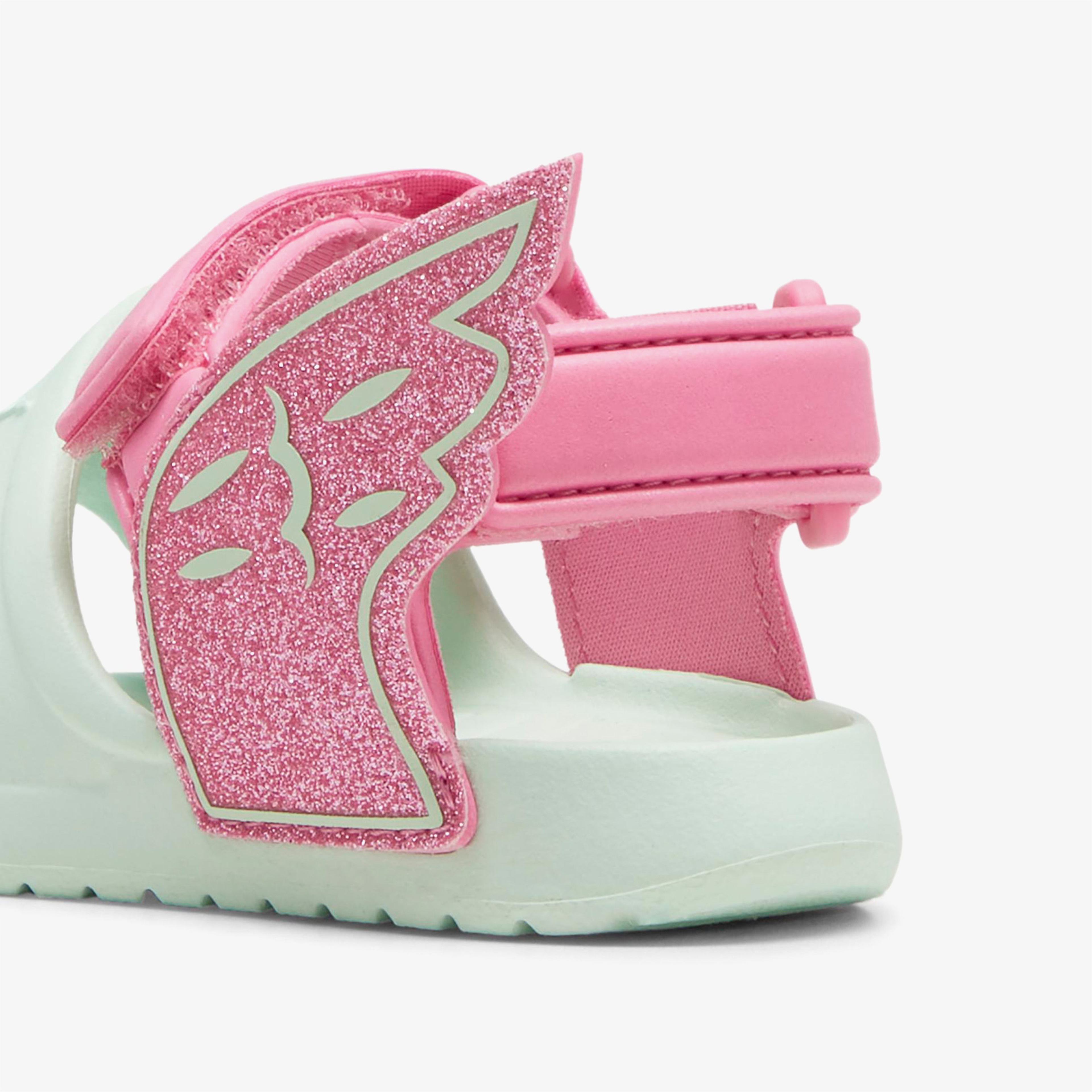 Puma Divecat V2 injex Hero Bebek Yeşil/Pembe Sandalet