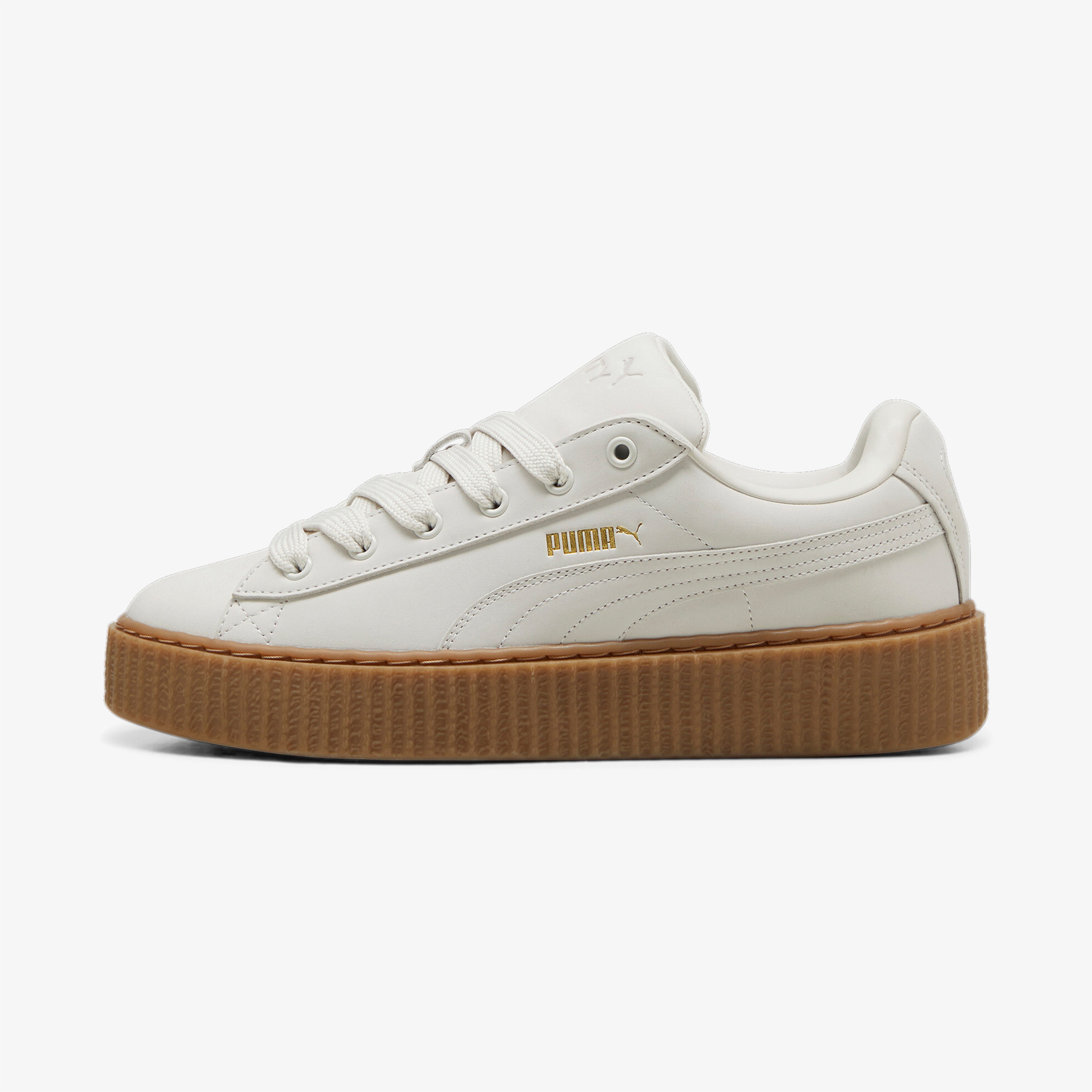 Puma Creeper Phatty Nubuck Kadın Krem Spor Ayakkabı