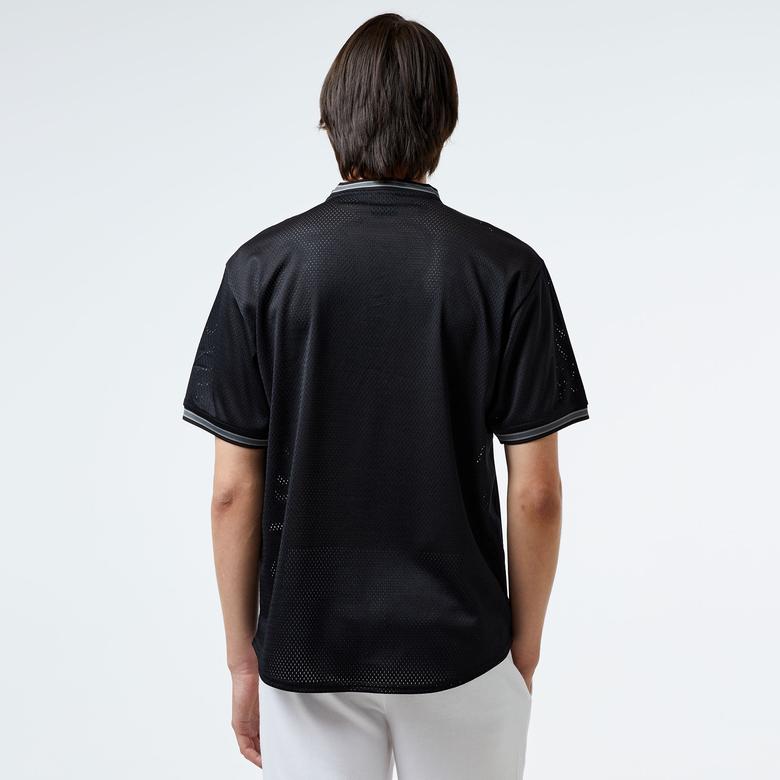 HUF Halftime Henley S/S Jersey Erkek Siyah Gömlek