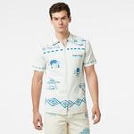 Ripndip Blonded Knitted Button Up Erkek Beyaz Gömlek