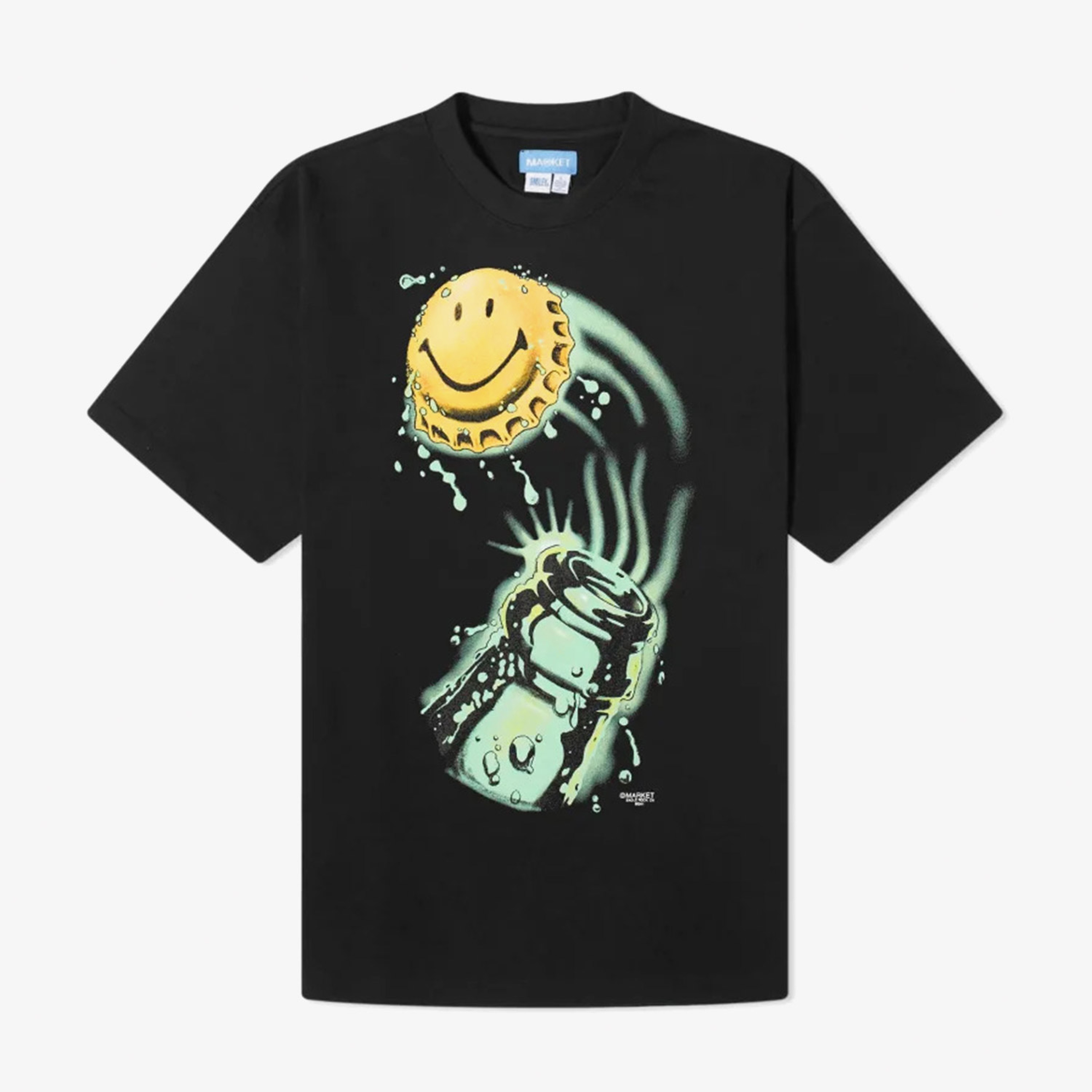 Market Smiley It Just Do Erkek Siyah T-Shirt