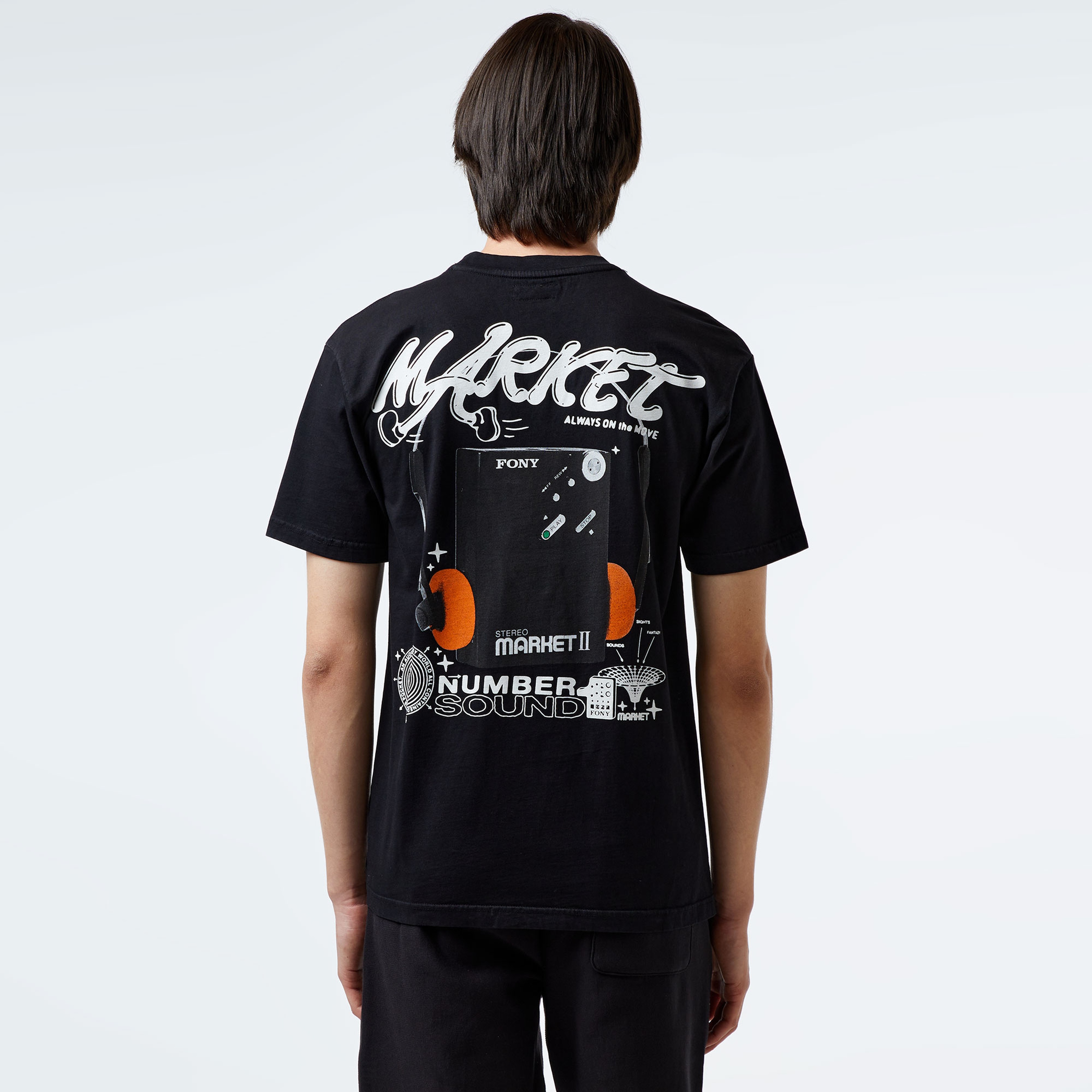 Market Audioman Erkek Siyah T-Shirt