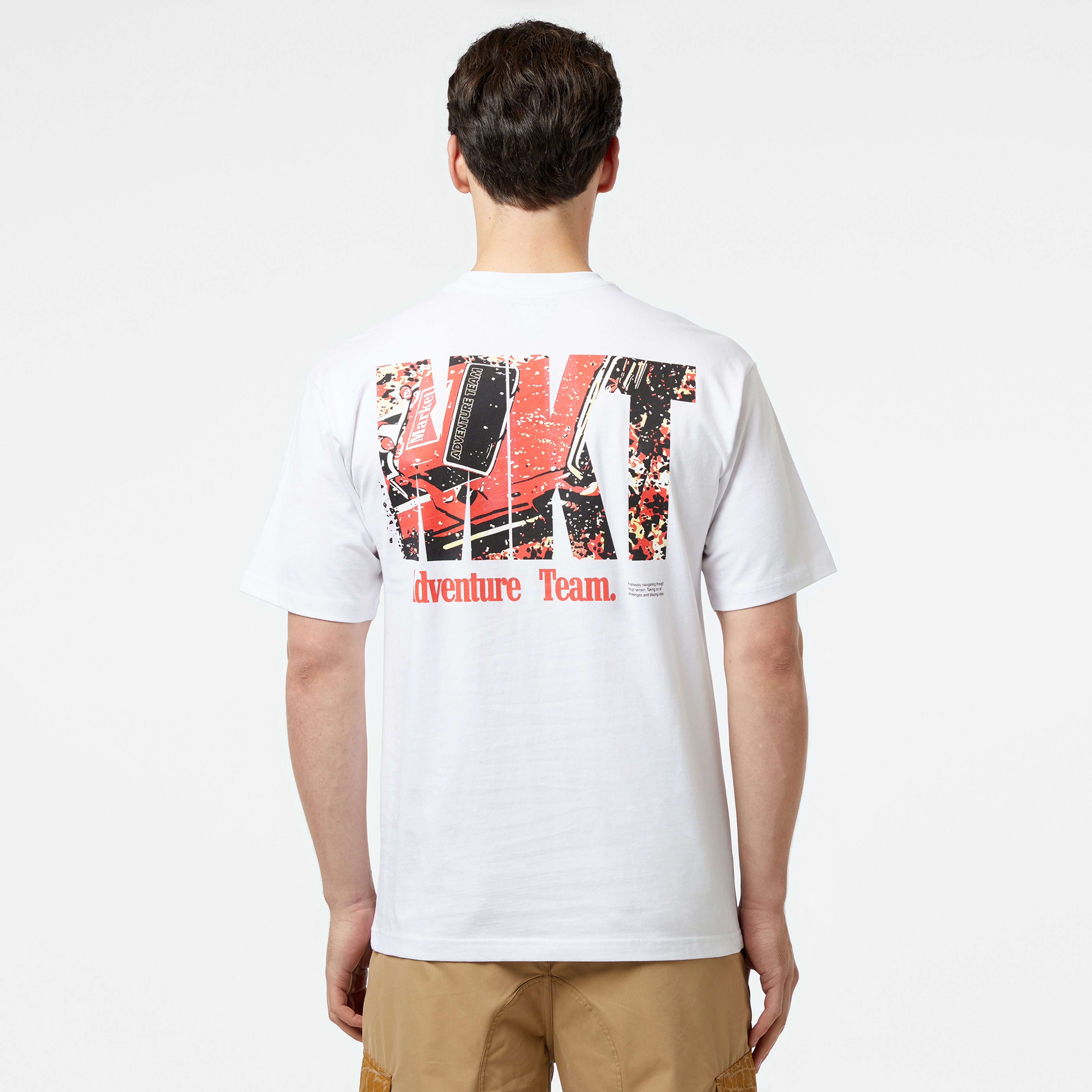 Market Adventure Team Erkek Beyaz T-Shirt