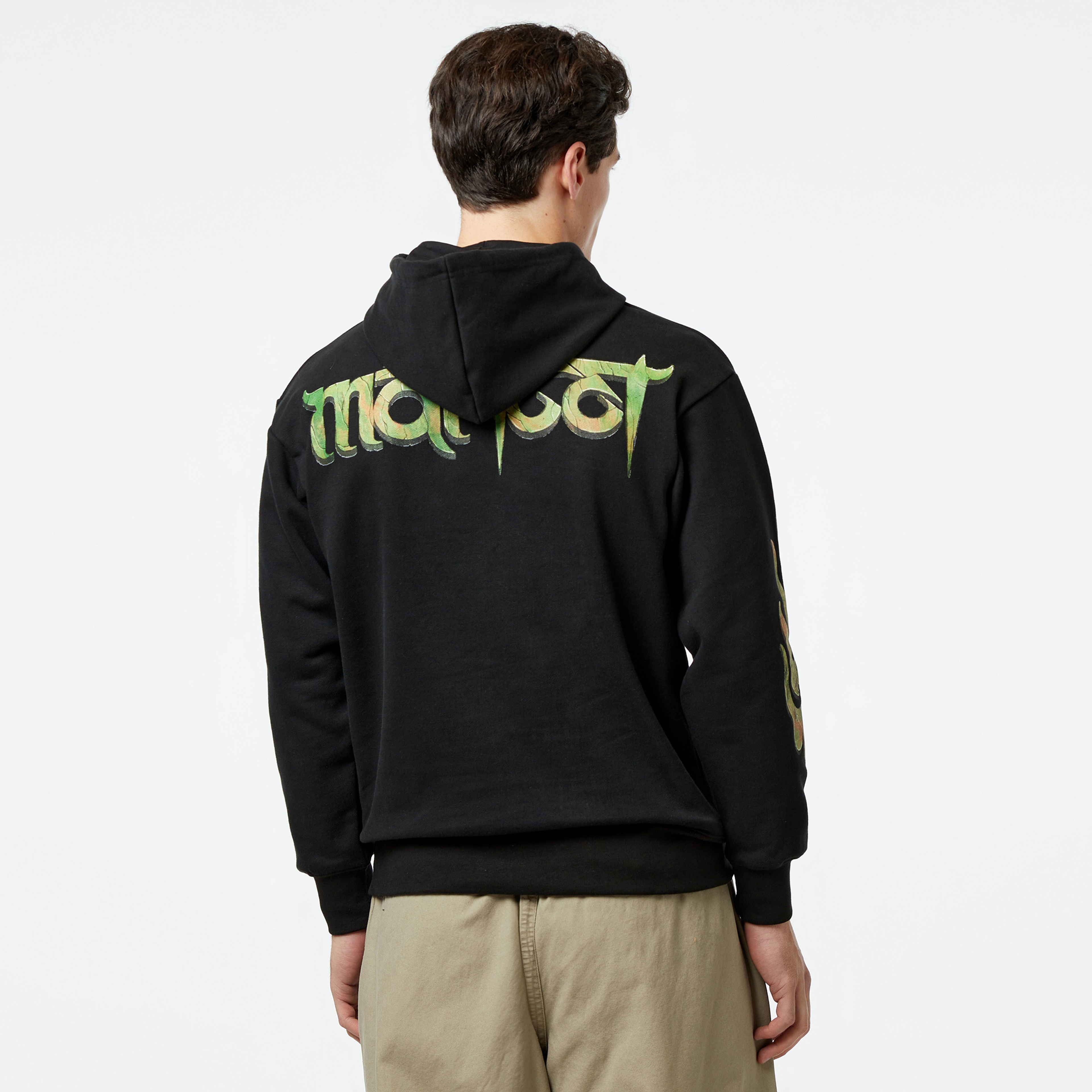 Market Smiley Out Of Body Erkek Siyah Hoodie