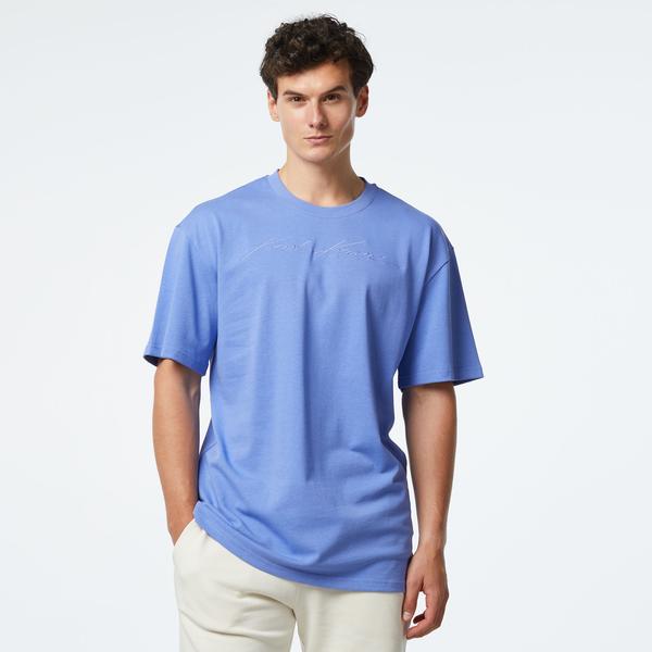 Karl Kani Autograph Heavy Jersey Boxy Erkek Mor T-Shirt