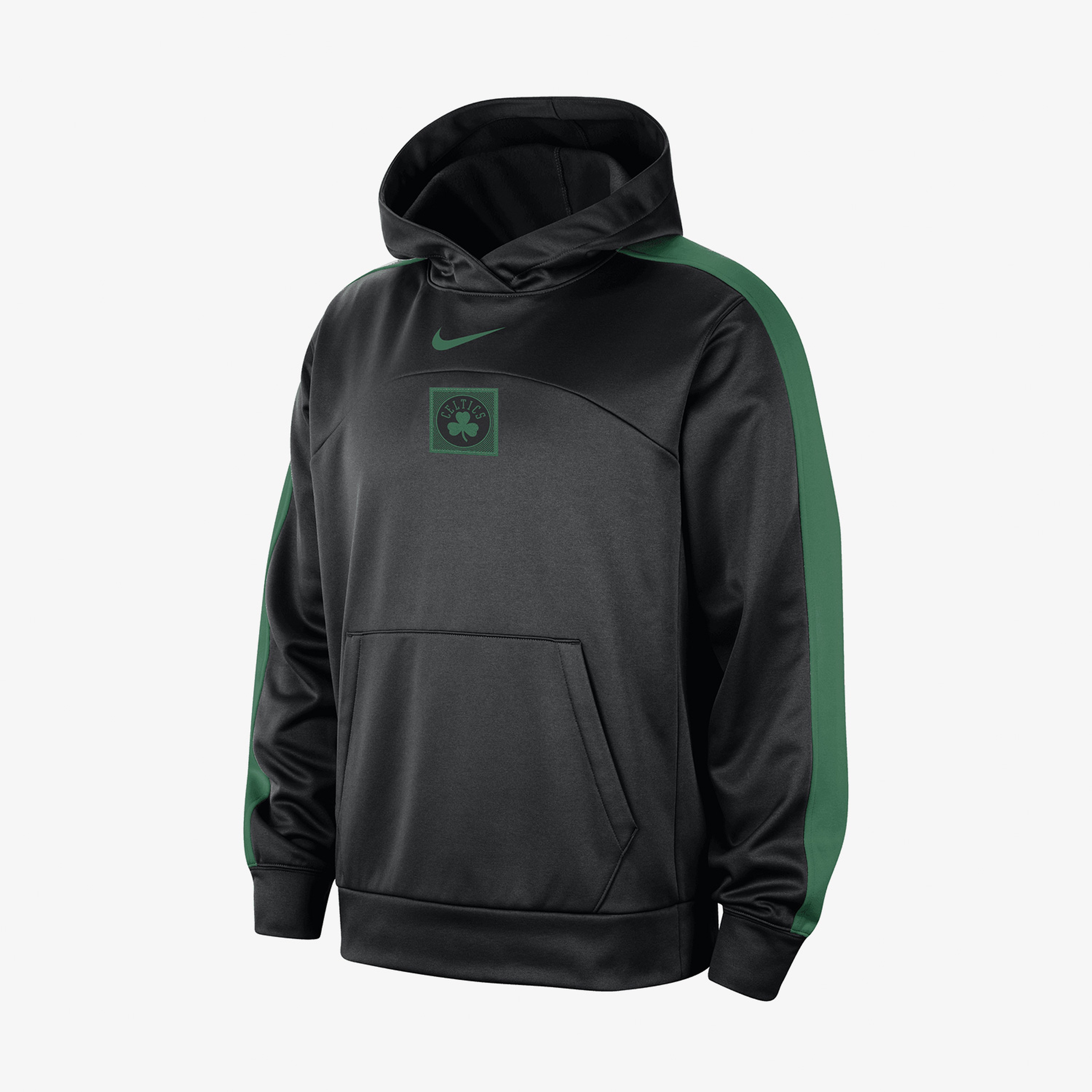 Nike Boston Celtics Therma Fit Pullover Erkek Siyah Hoodie