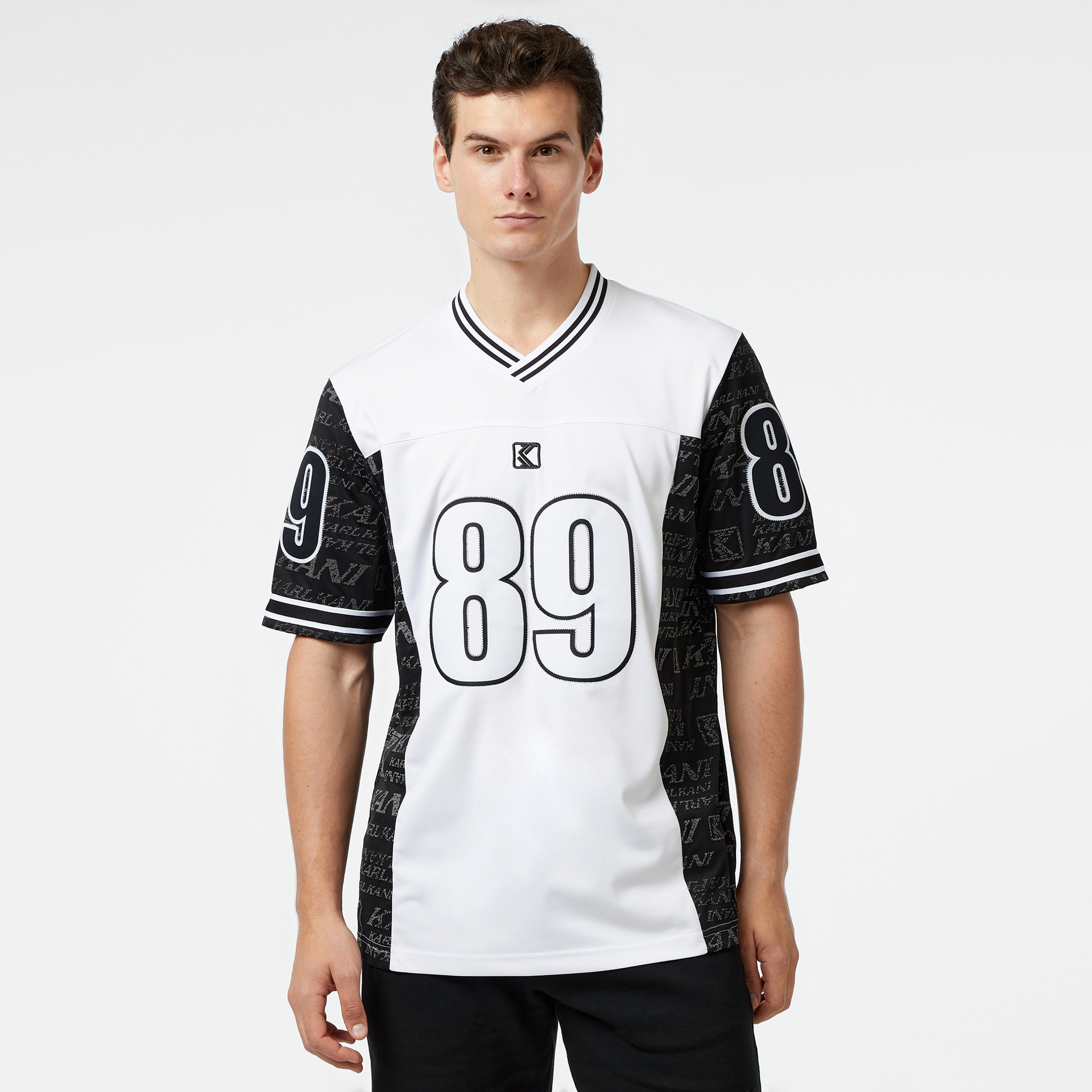 Karl Kani Og Block Logo Jersey Erkek Siyah Gömlek