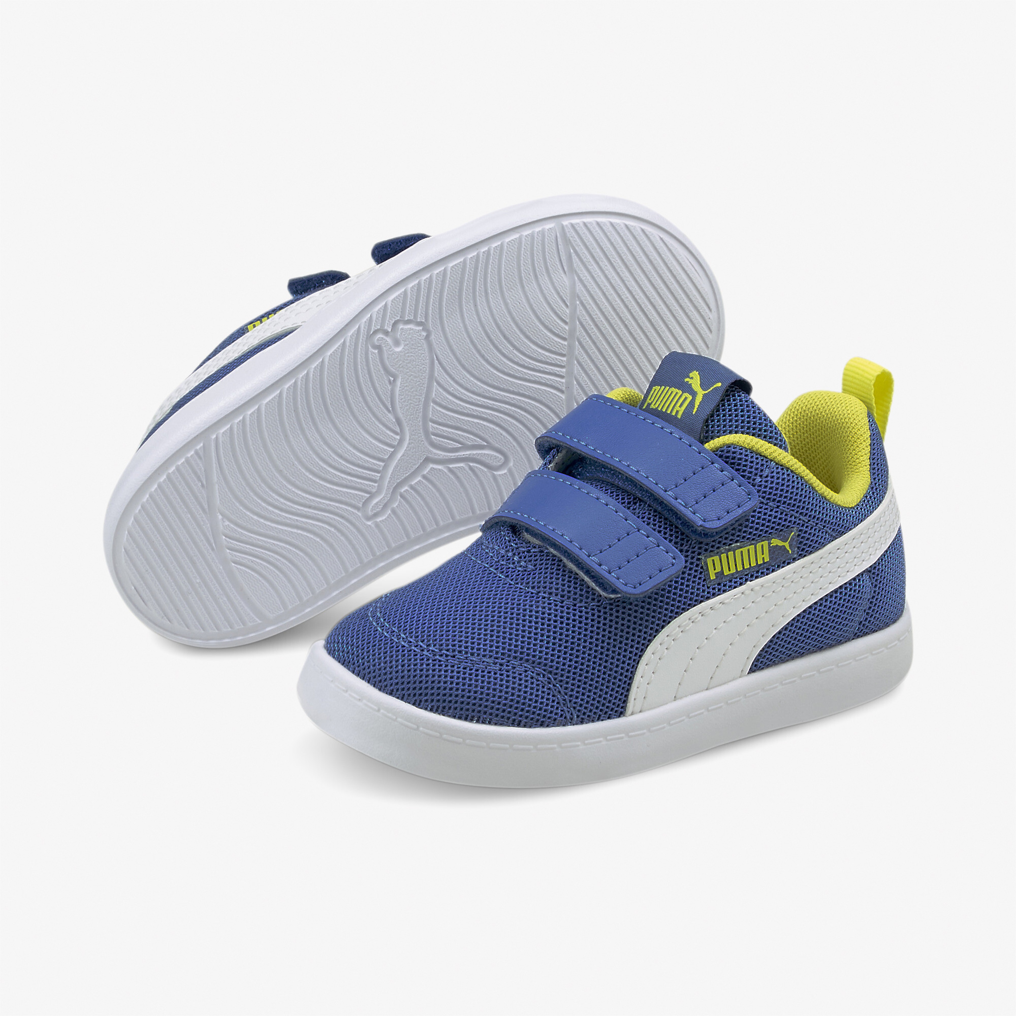 Puma Courtflex V2 Mesh Bebek Mavi Spor Ayakkabı