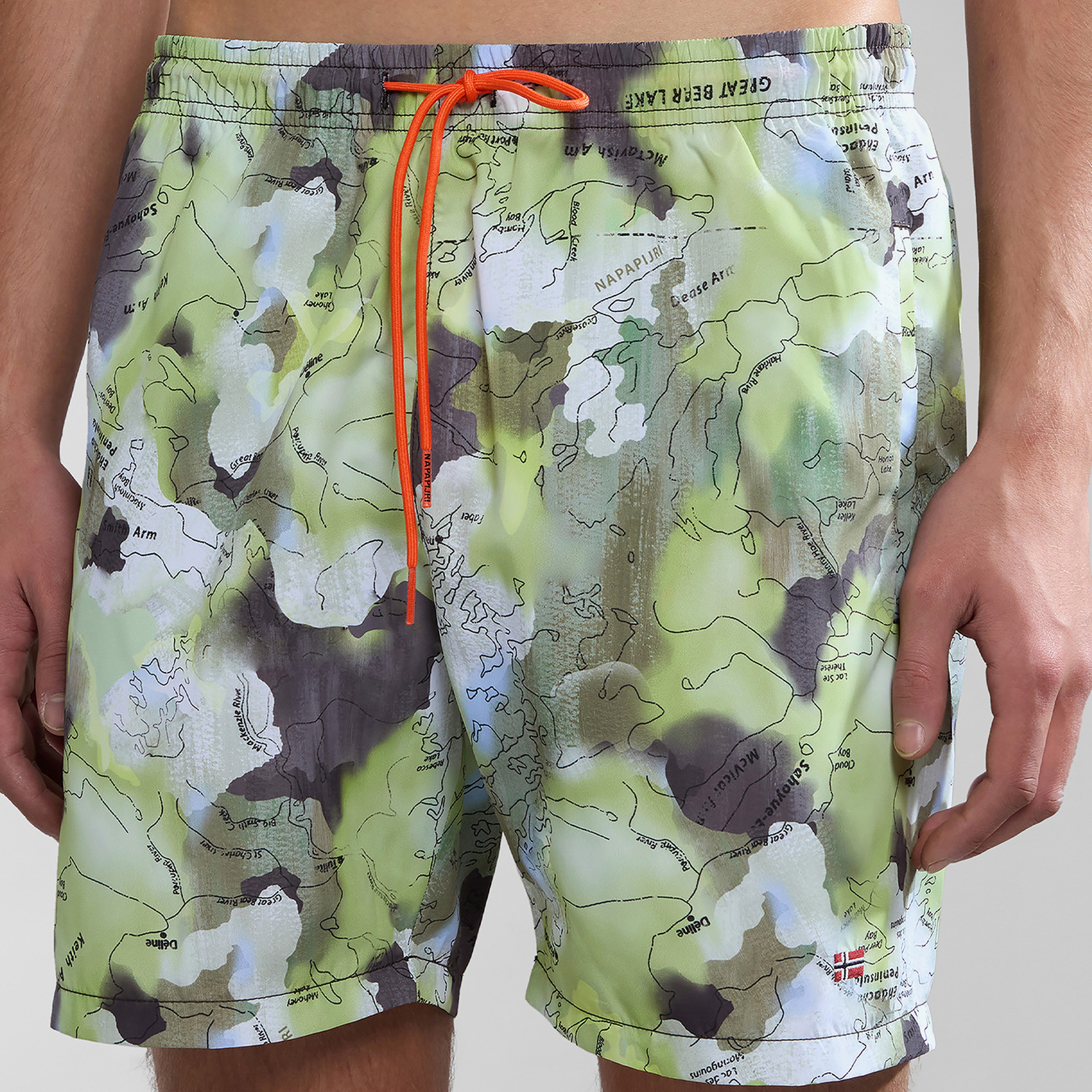 Napapijri V-inuvik Erkek Yeşil Deniz Şortu