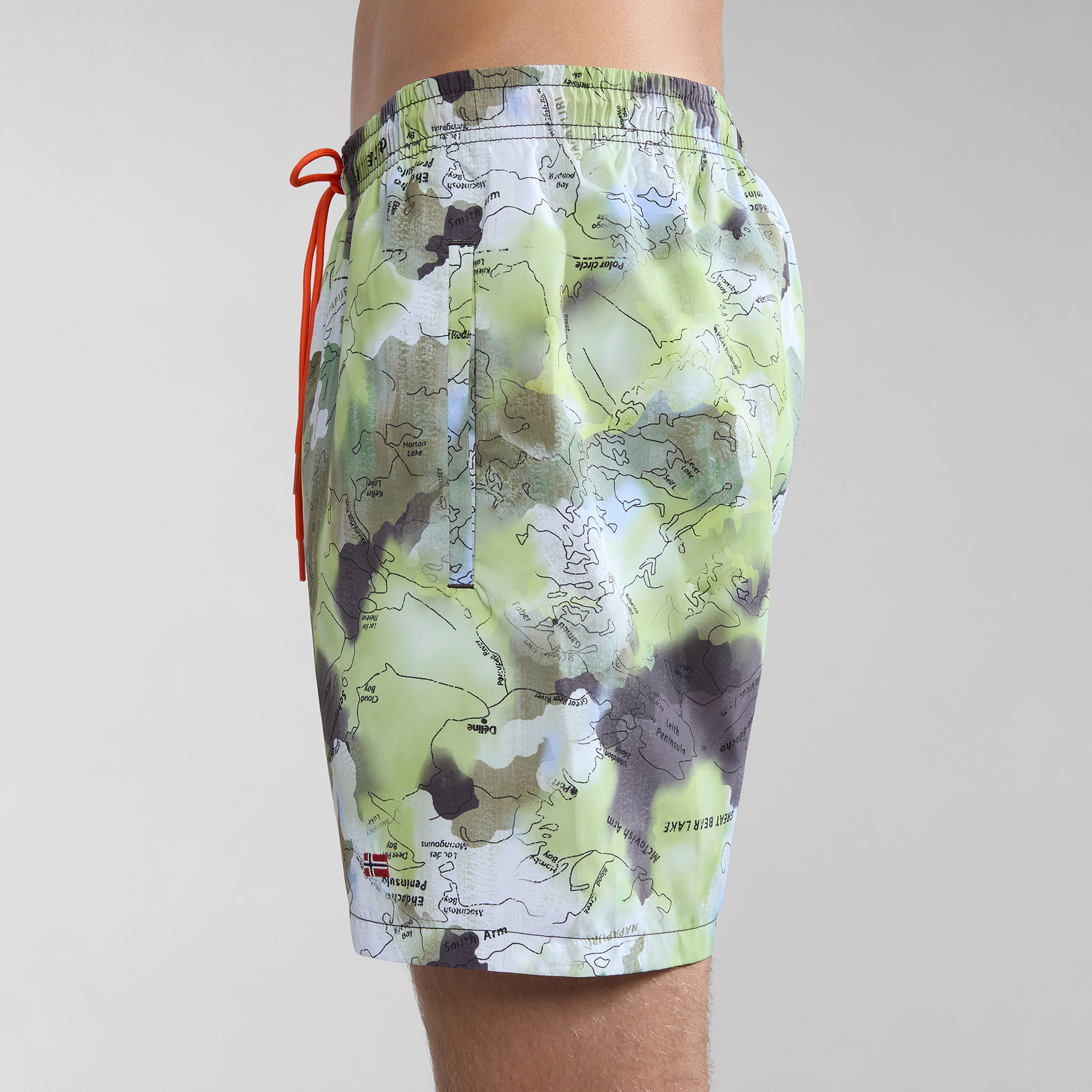 Napapijri V-inuvik Erkek Yeşil Deniz Şortu
