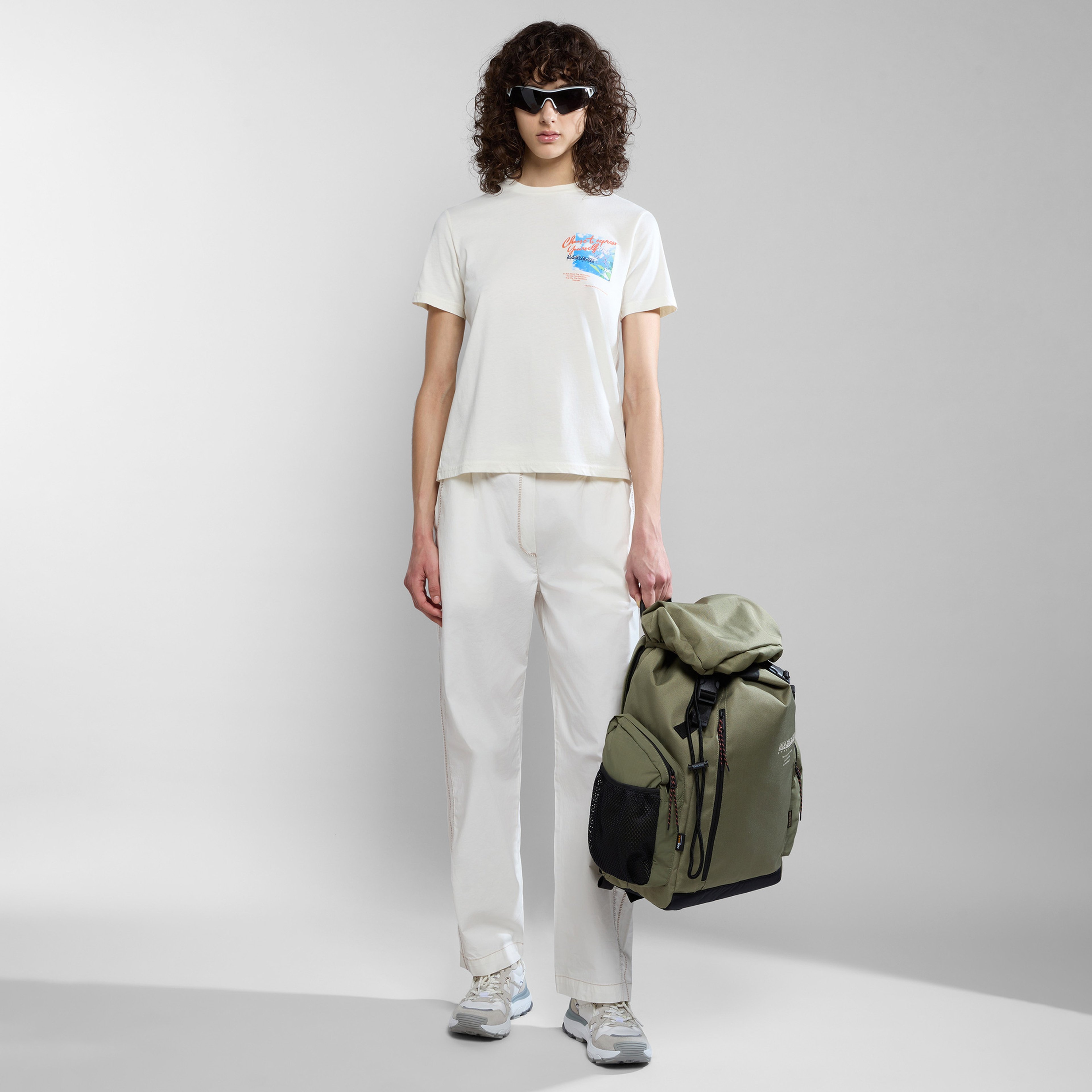 Napapijri S-Yukon W Kadın Beyaz T-Shirt