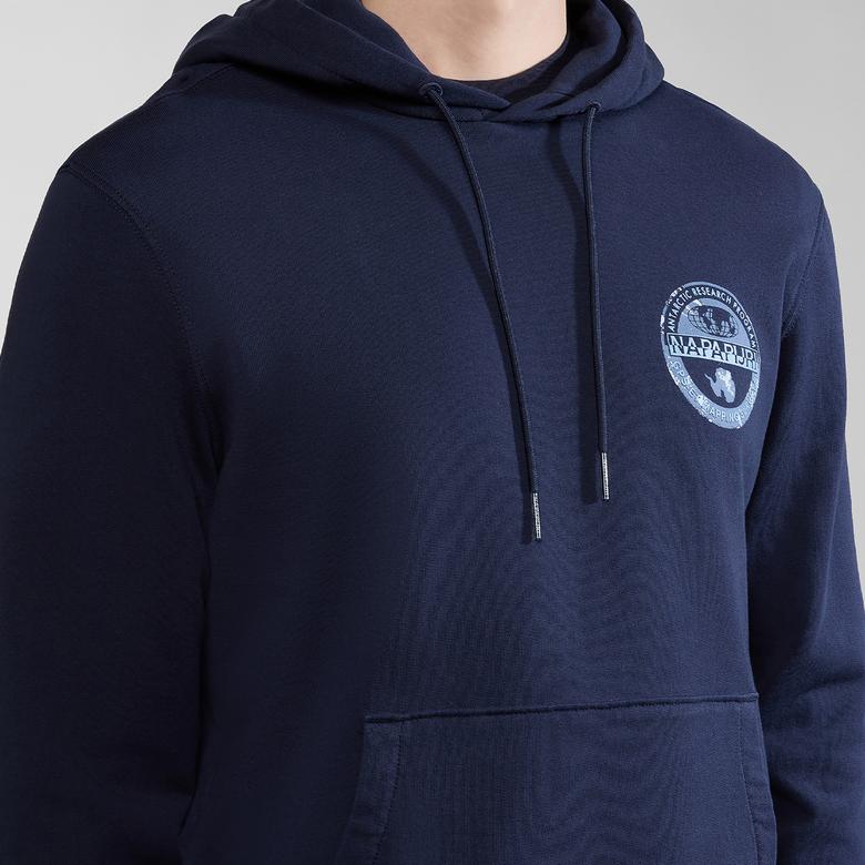 Napapijri B-Bollo H Sum Erkek Mavi Hoodie