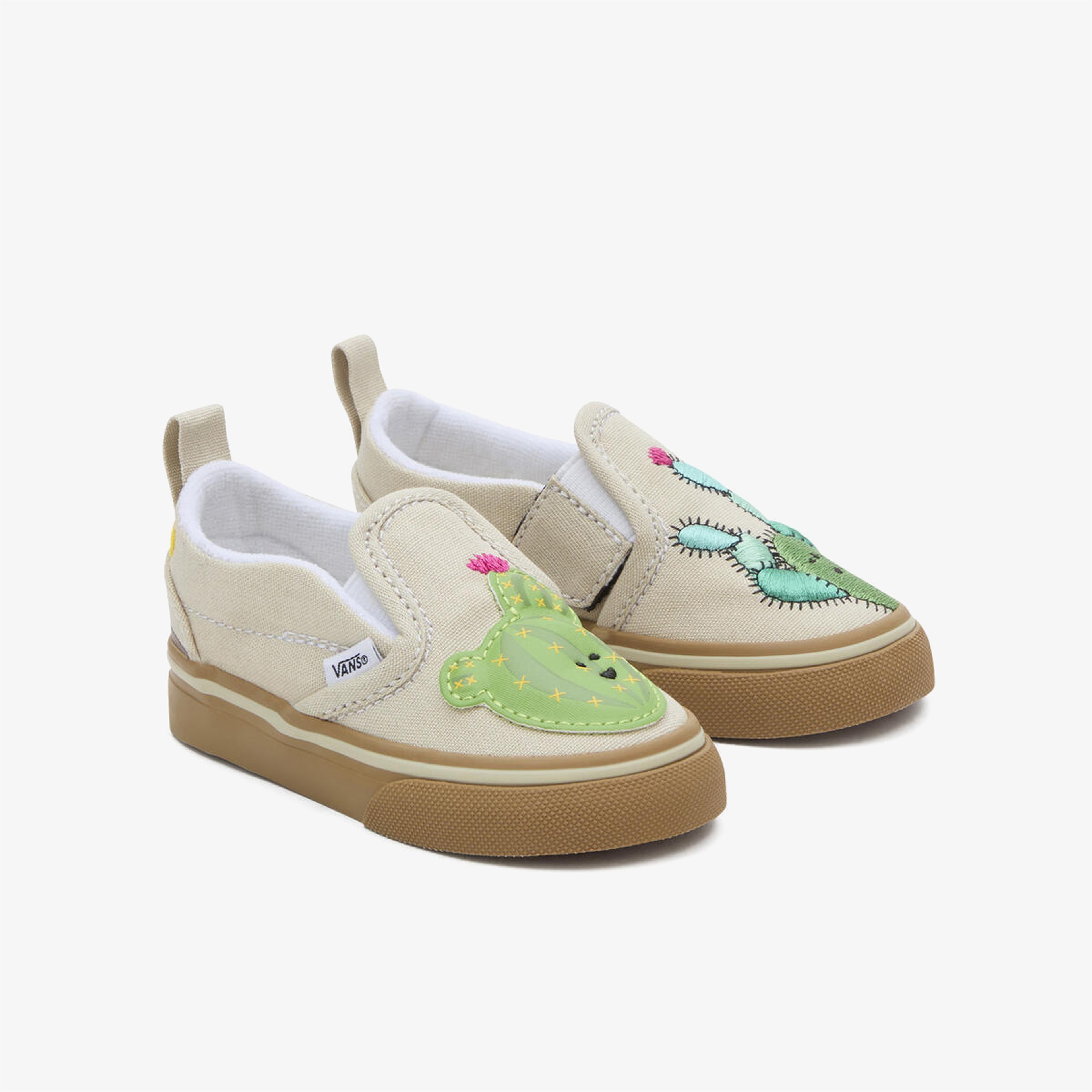 Vans Slip-On V Cactus Bebek Bej Sneaker