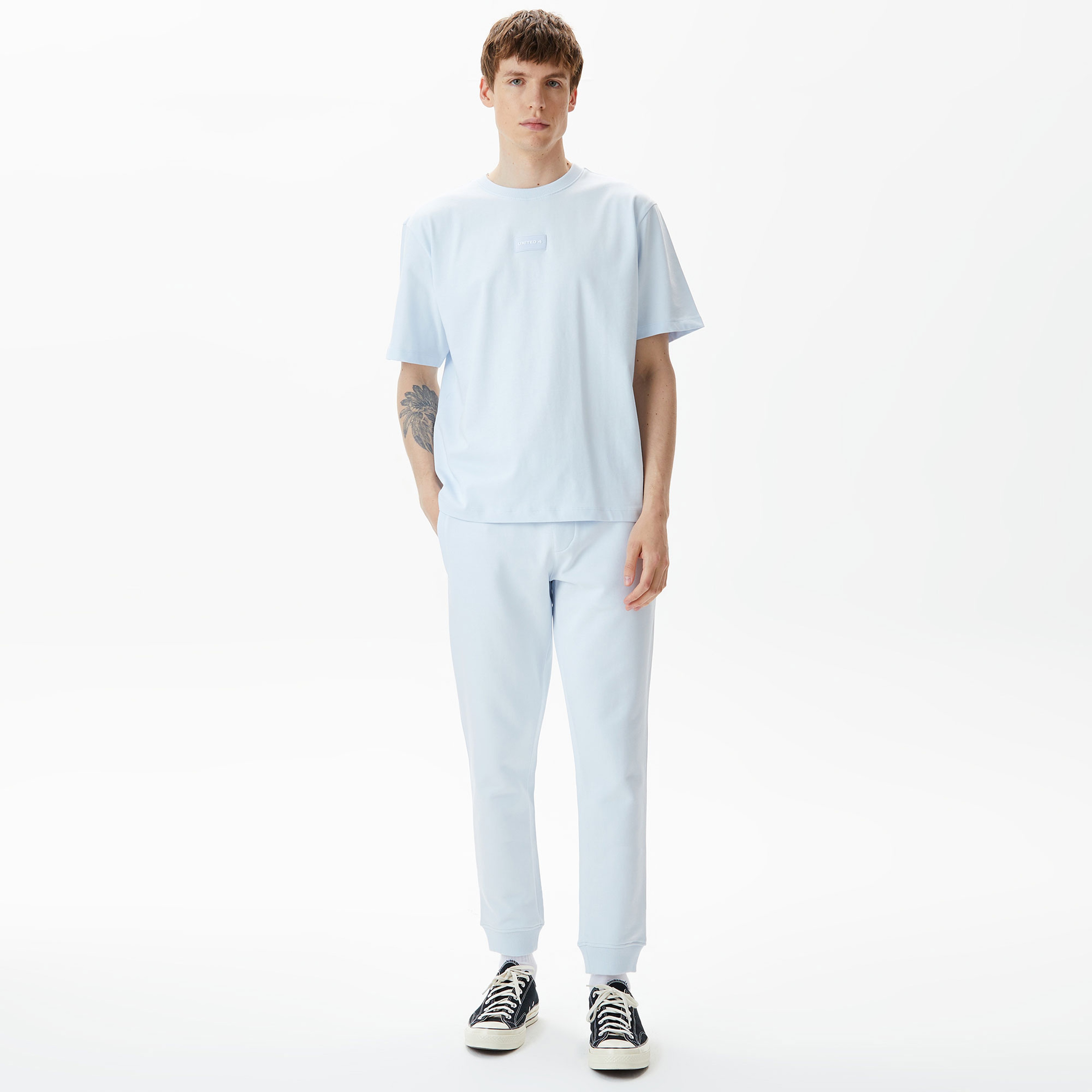 UNITED4 Erkek Mavi T-Shirt