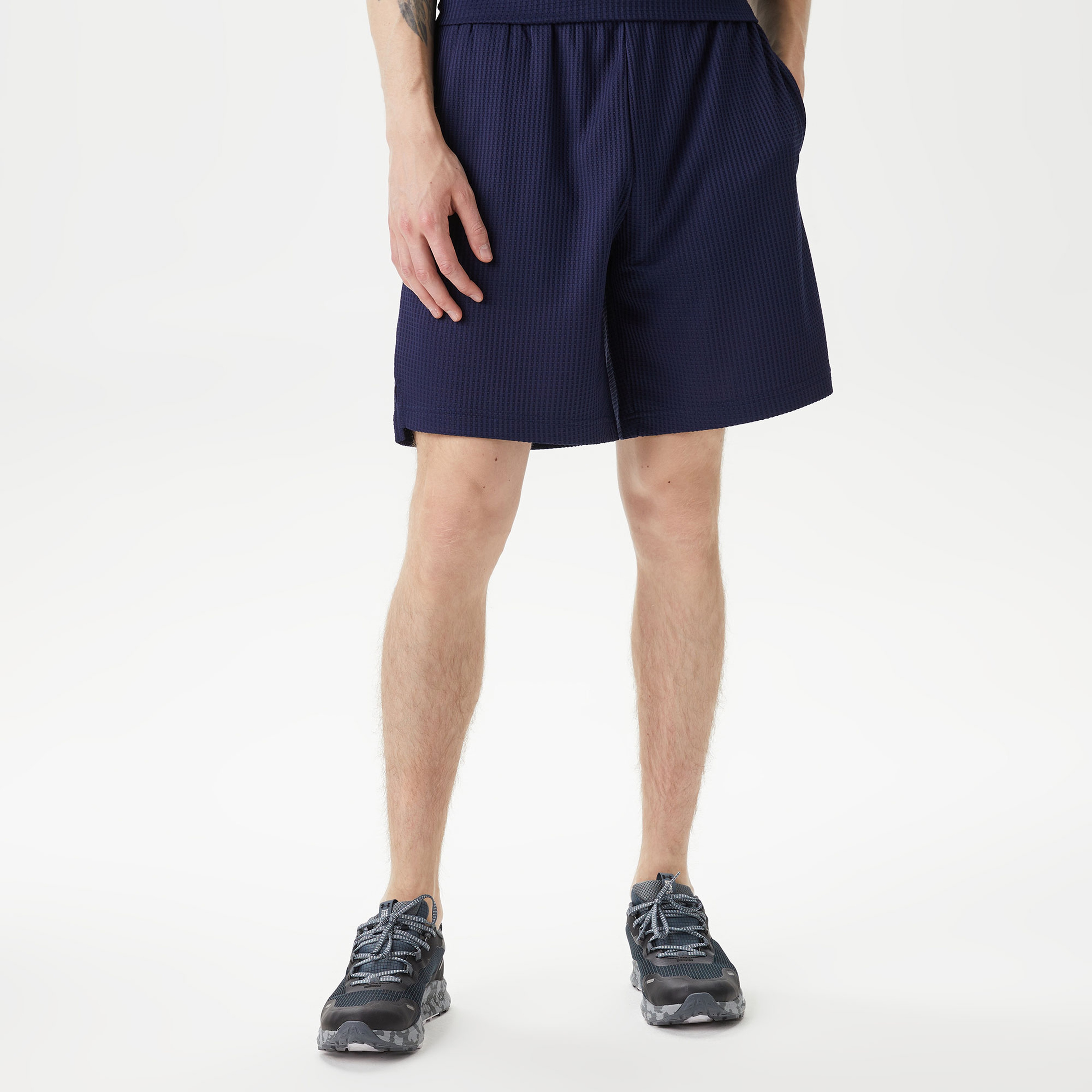 Under Armour Rival Waffle Crew Erkek Lacivert Şort