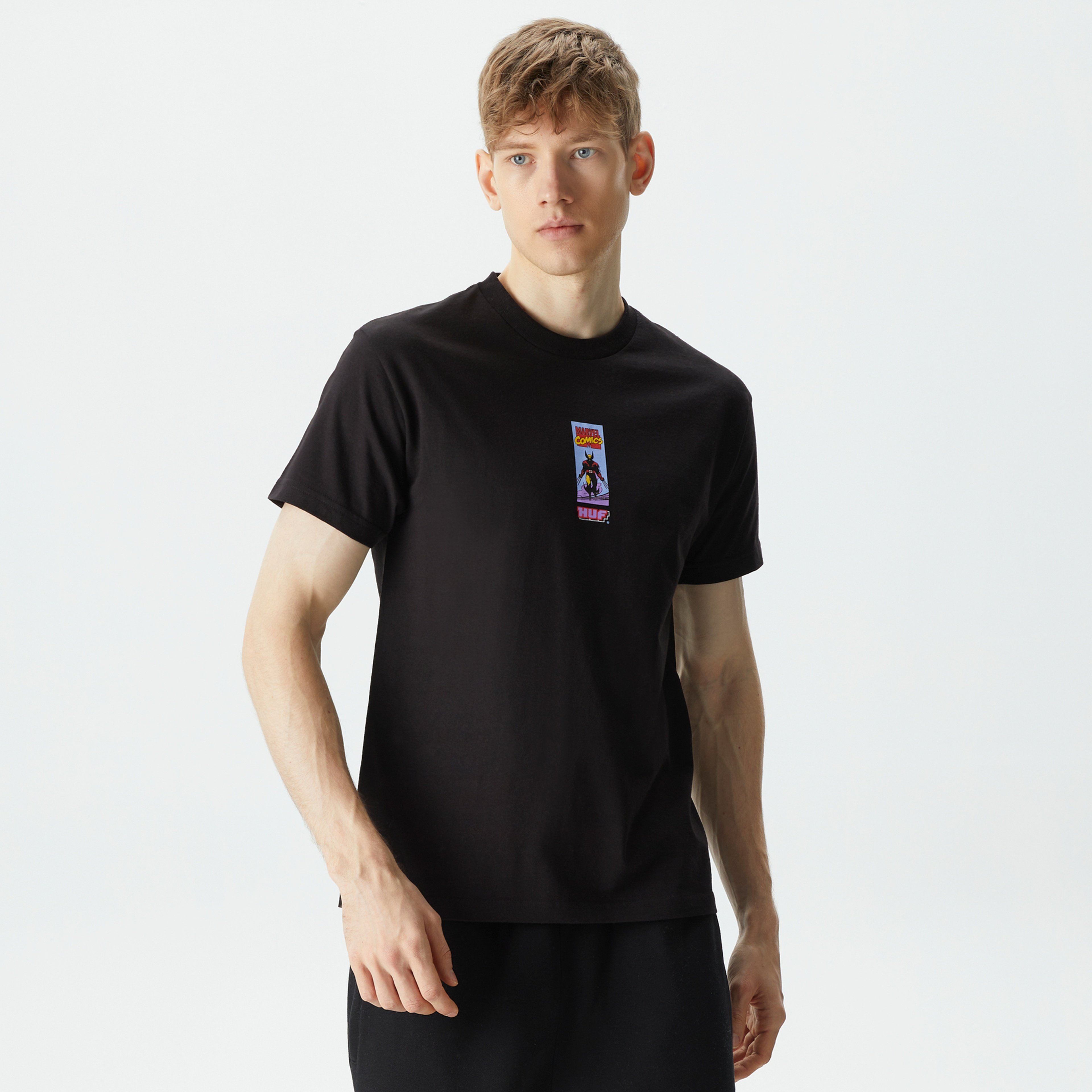 HUF x X-Men Wolvie Erkek Siyah T-Shirt
