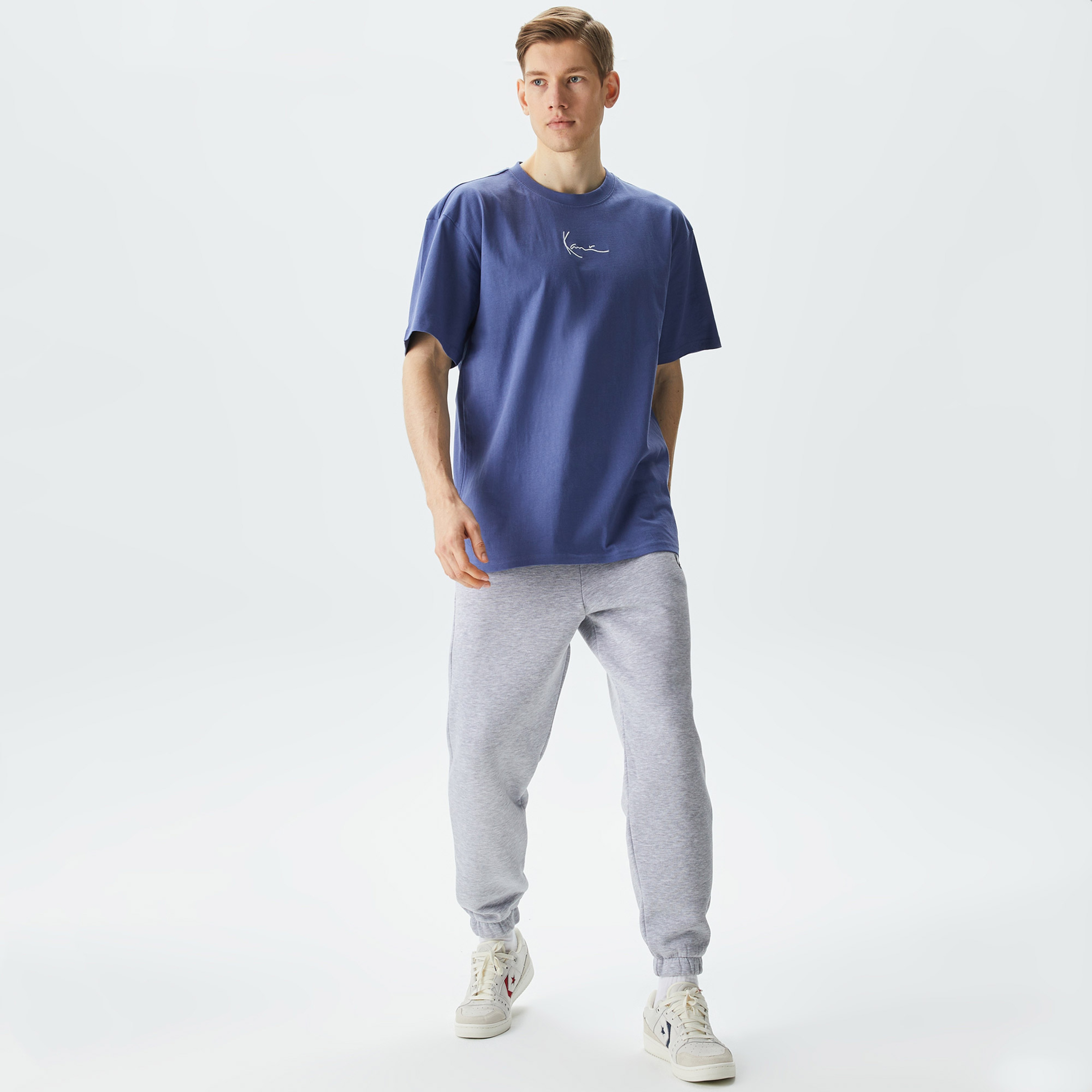 Karl Kani Small Signature Essential Erkek Mavi T-Shirt